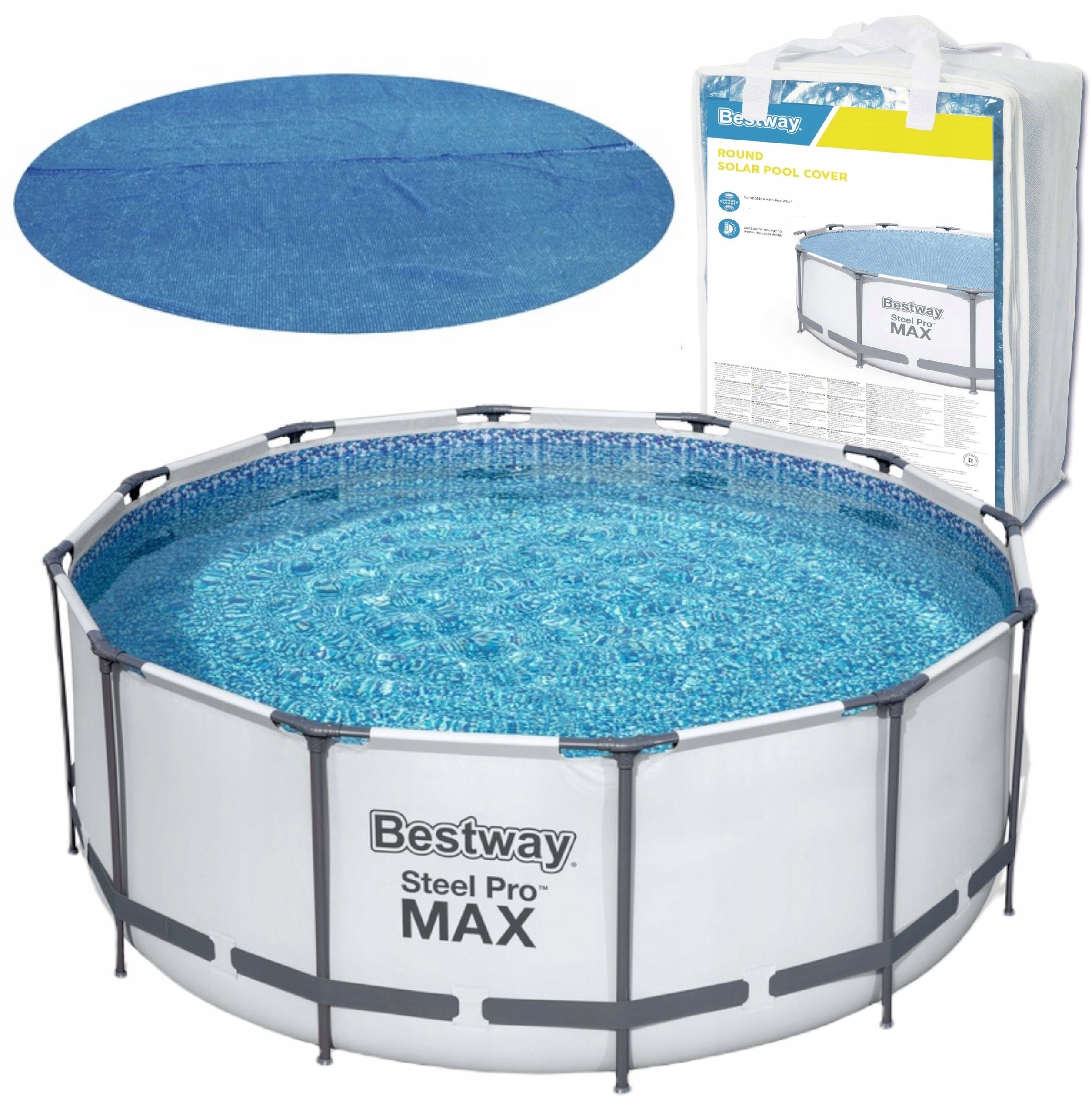 Pokrywa solarna 417 cm na Basen ogrodowy BESTWAY – Idealne rozwiązanie dla Twojego basenu