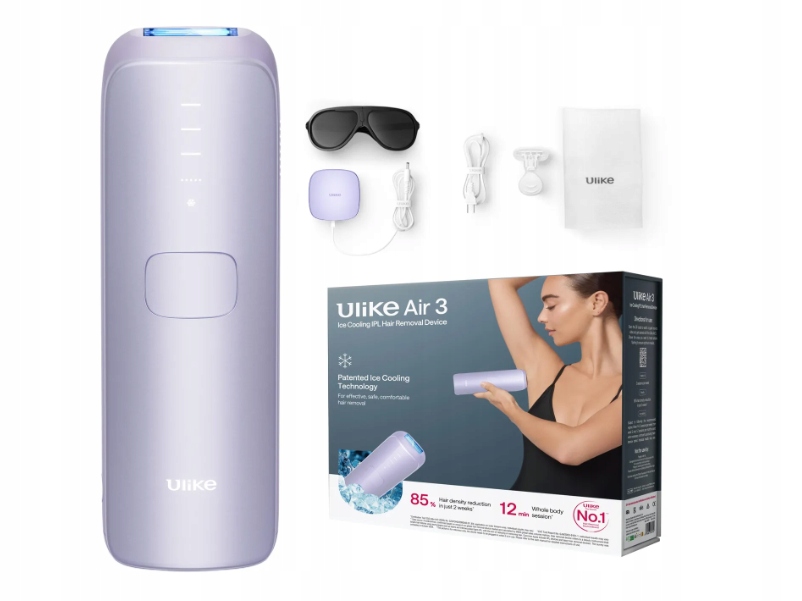 Depilator IPL Ulike Air 3 lawendowy – Innowacyjna depilacja w domowym zaciszu