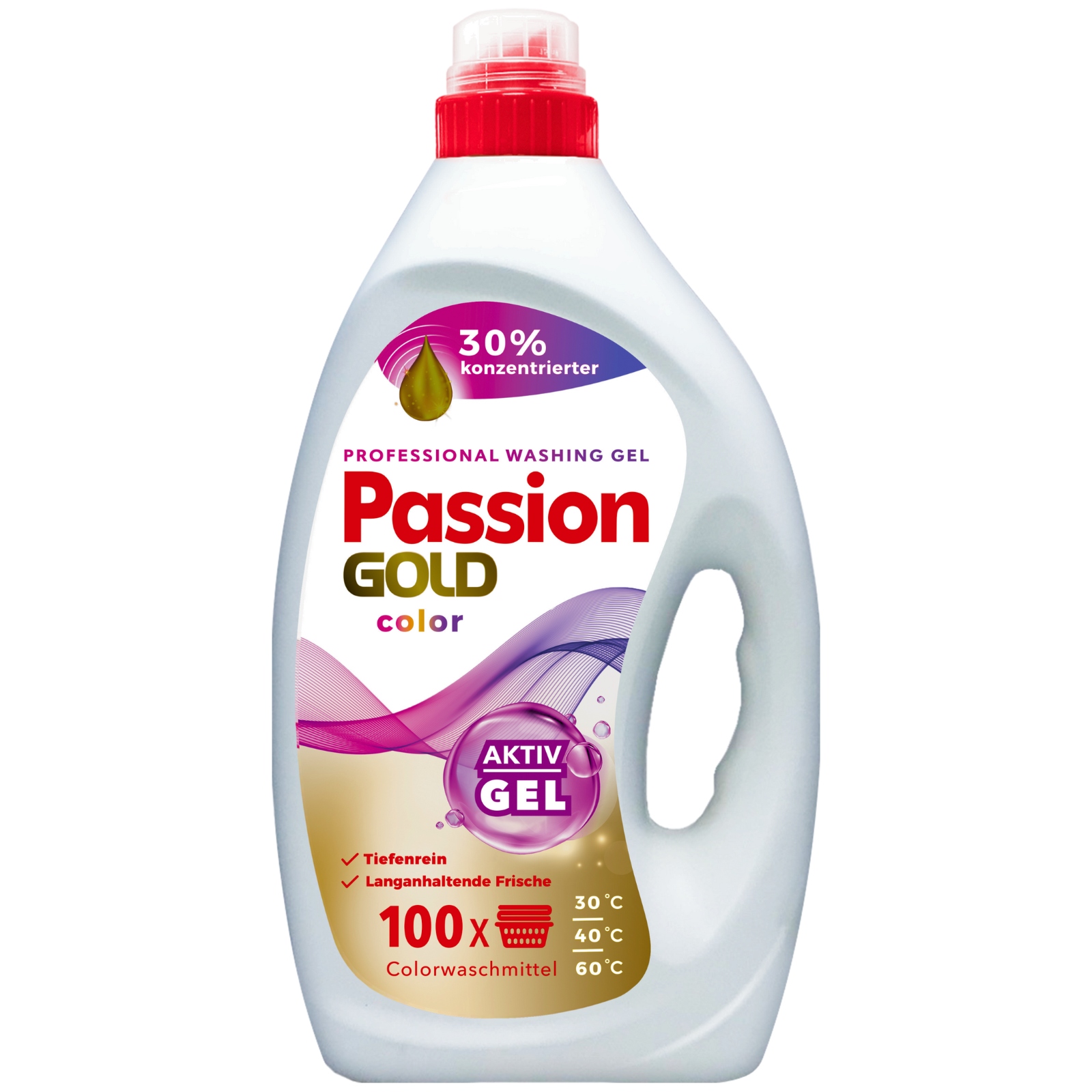 PASSION GOLD Professional Żel do prania ubrań kolorowych 4000 ml – Skuteczność i świeżość w każdym praniu