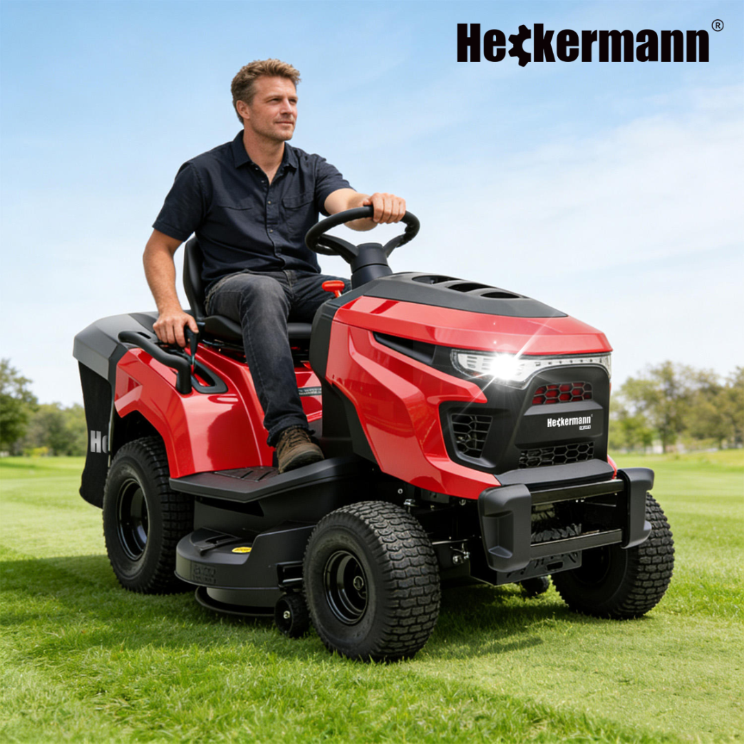 Traktorek ogrodowy spalinowy kosiarka Heckermann Select 97cm SVTR97 – moc, precyzja i komfort koszenia