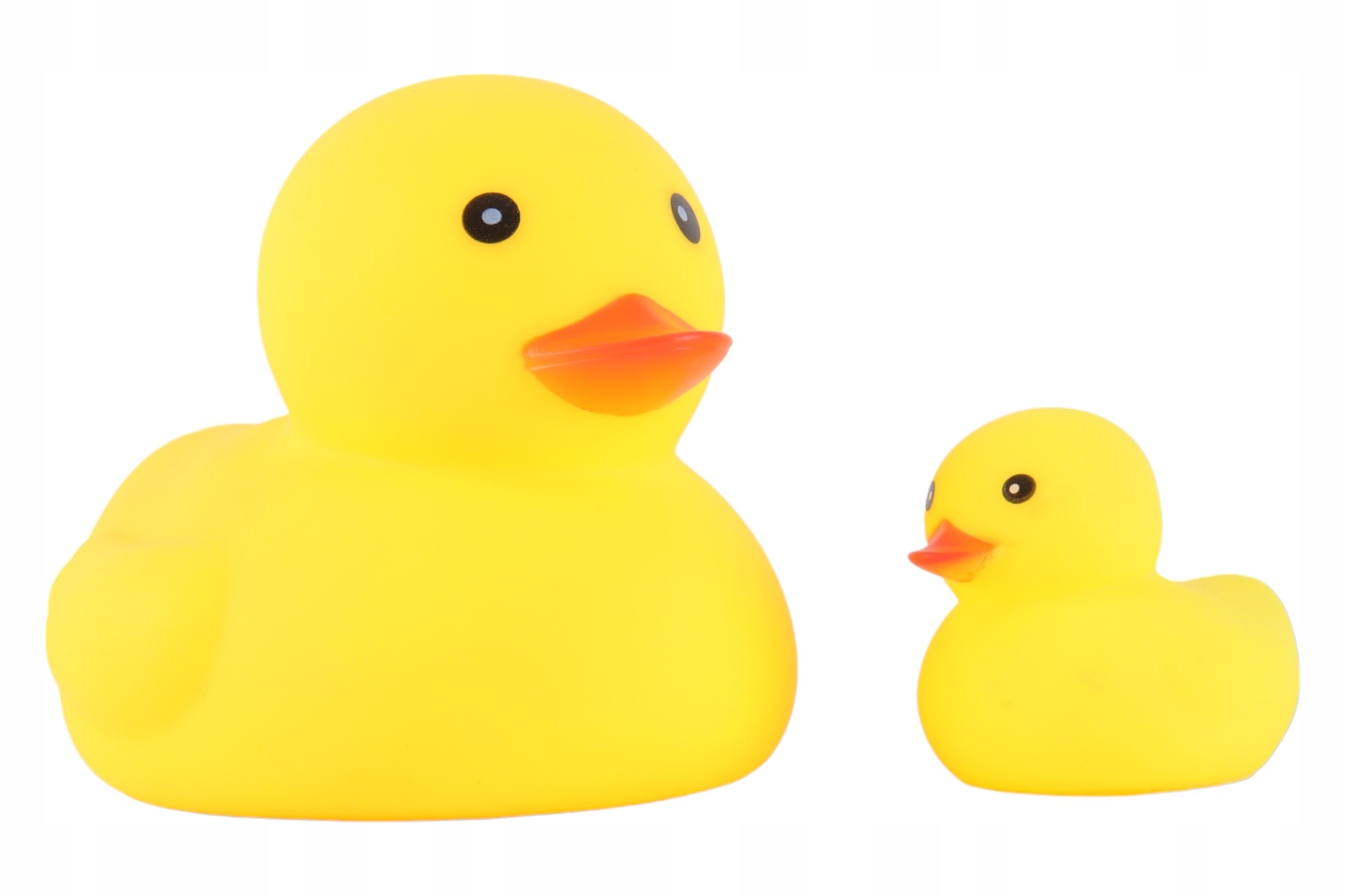 Zestaw zawiera dwie gumowe kaczki