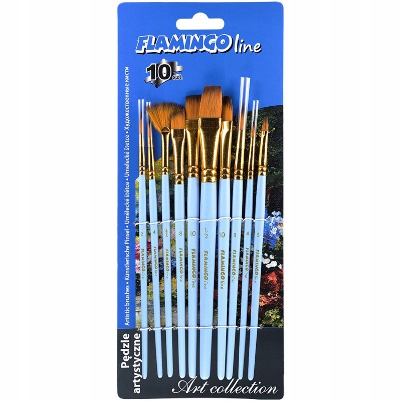 Wytrzymałe uchwyty z oznaczeniem grubości pędzla