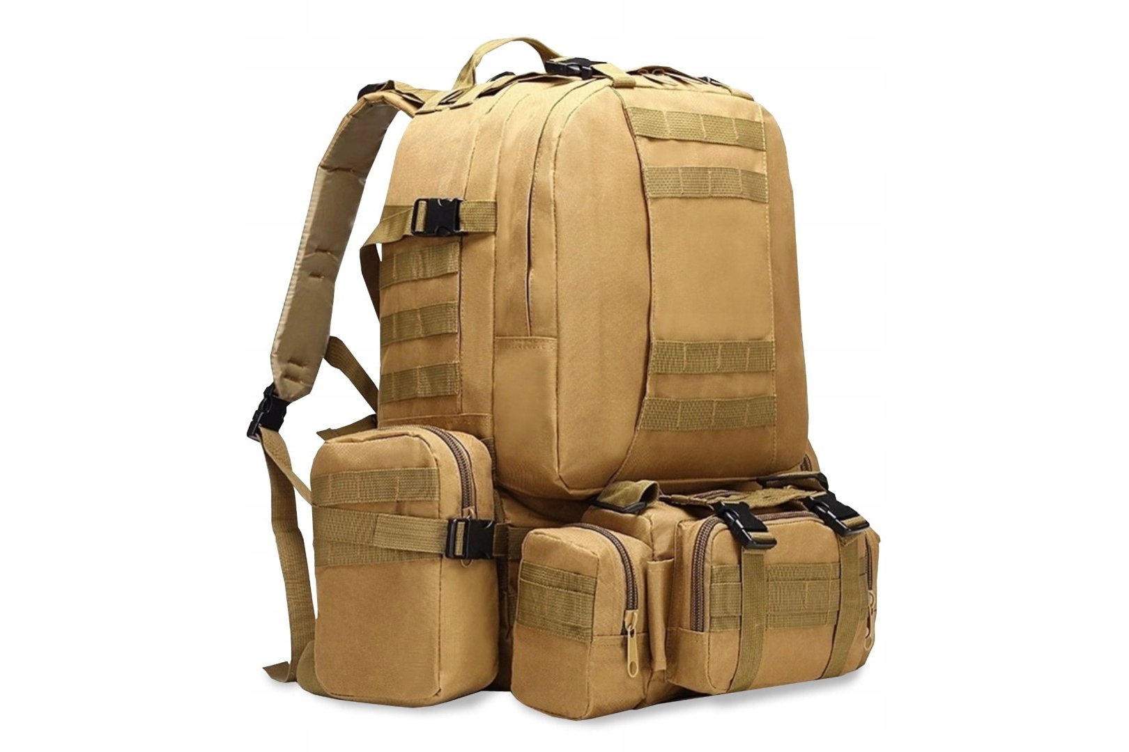 Plecak turystyczny Survival Combo 38L Khaki – Twój niezawodny towarzysz w przygodach