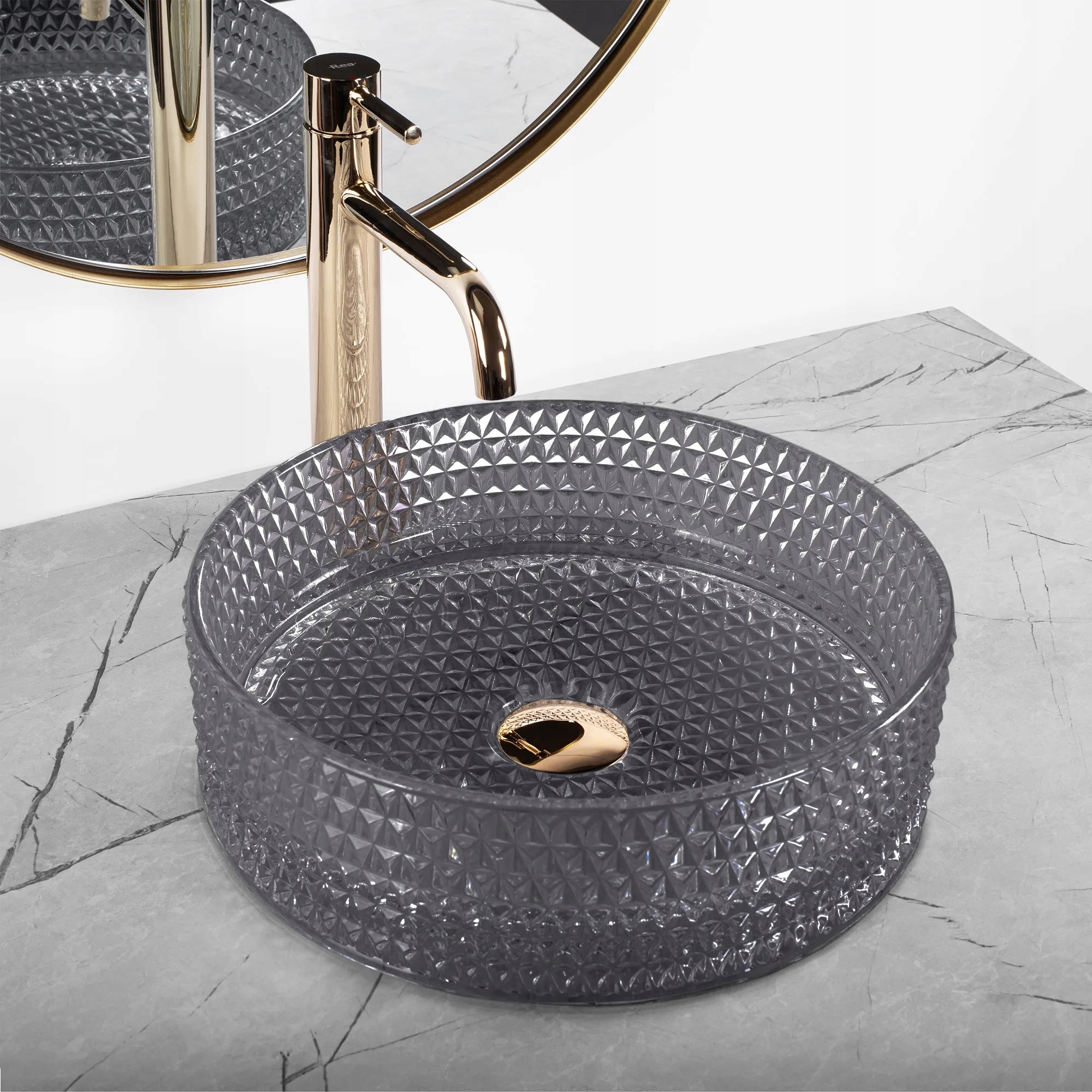 Wymiary i parametry umywalki Cristal Light Grey