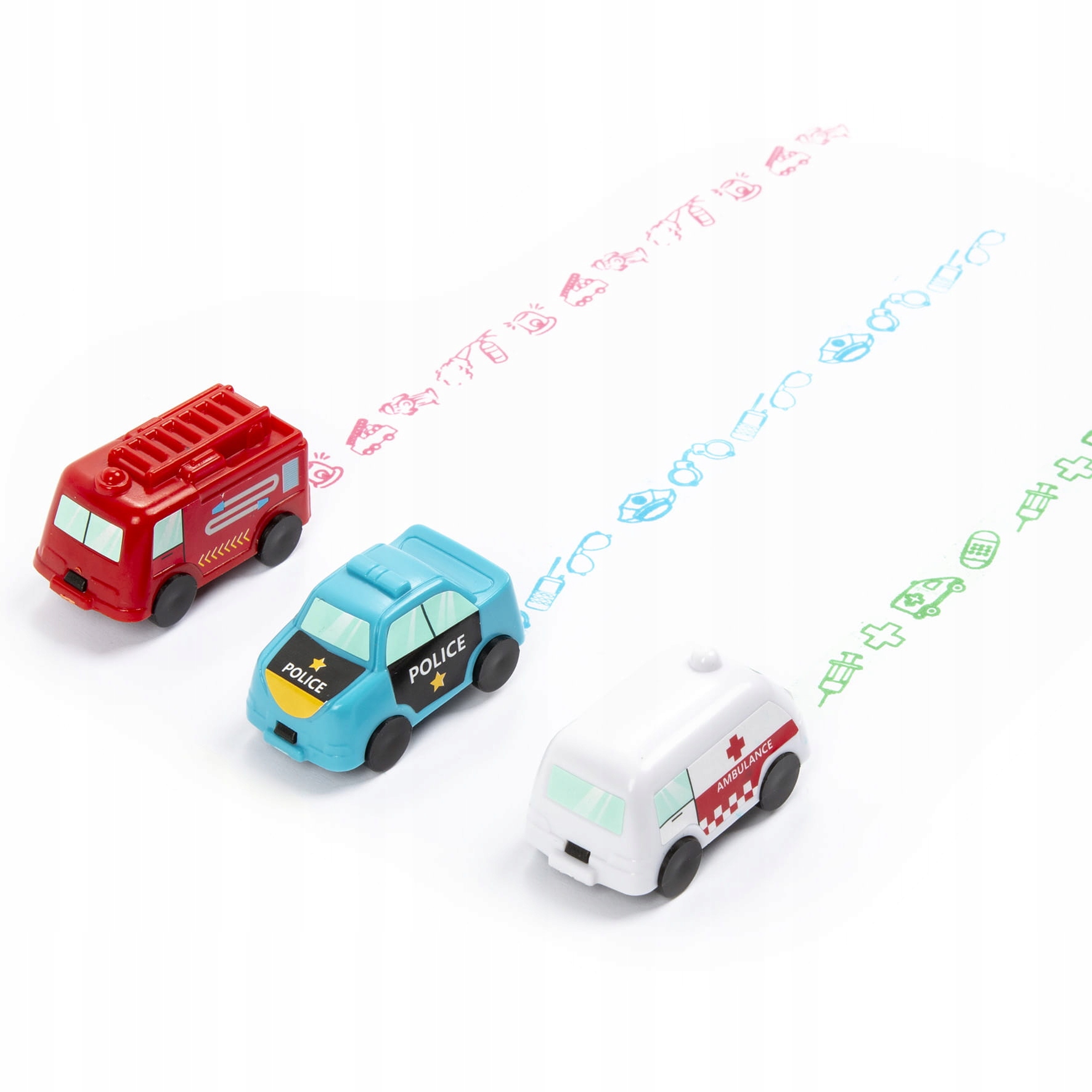 Kolorowe pieczątki związane z zawodami