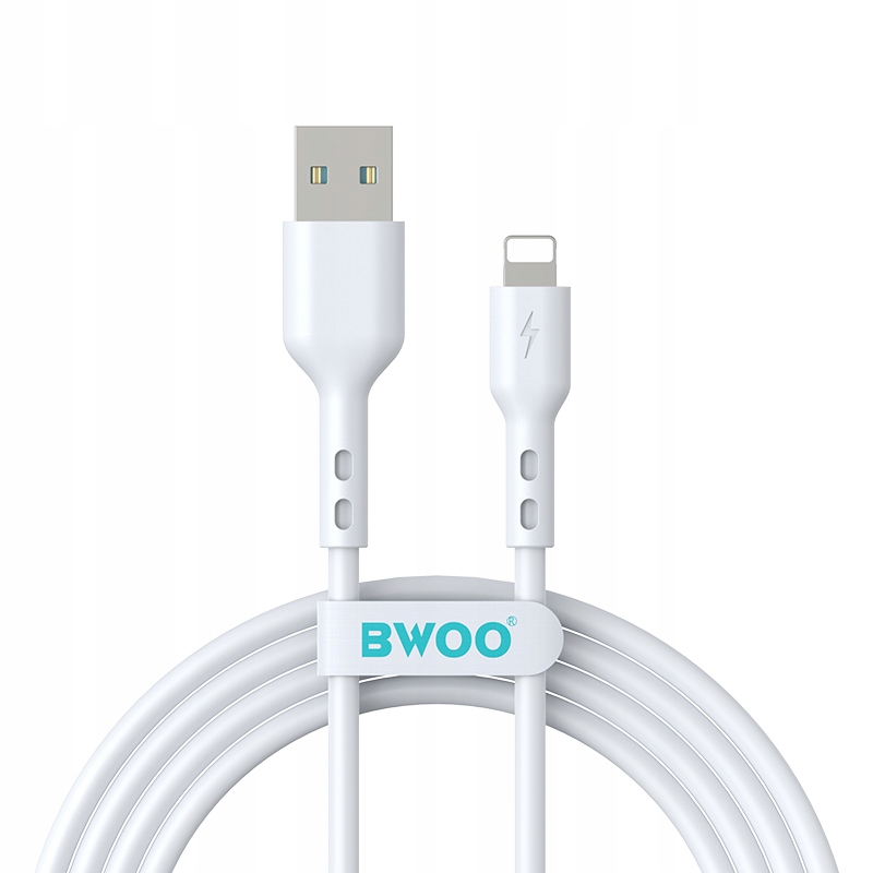 BWOO Kabel USB - Lightning 2m 3A – Wygodne ładowanie i synchronizacja dla urządzeń Apple
