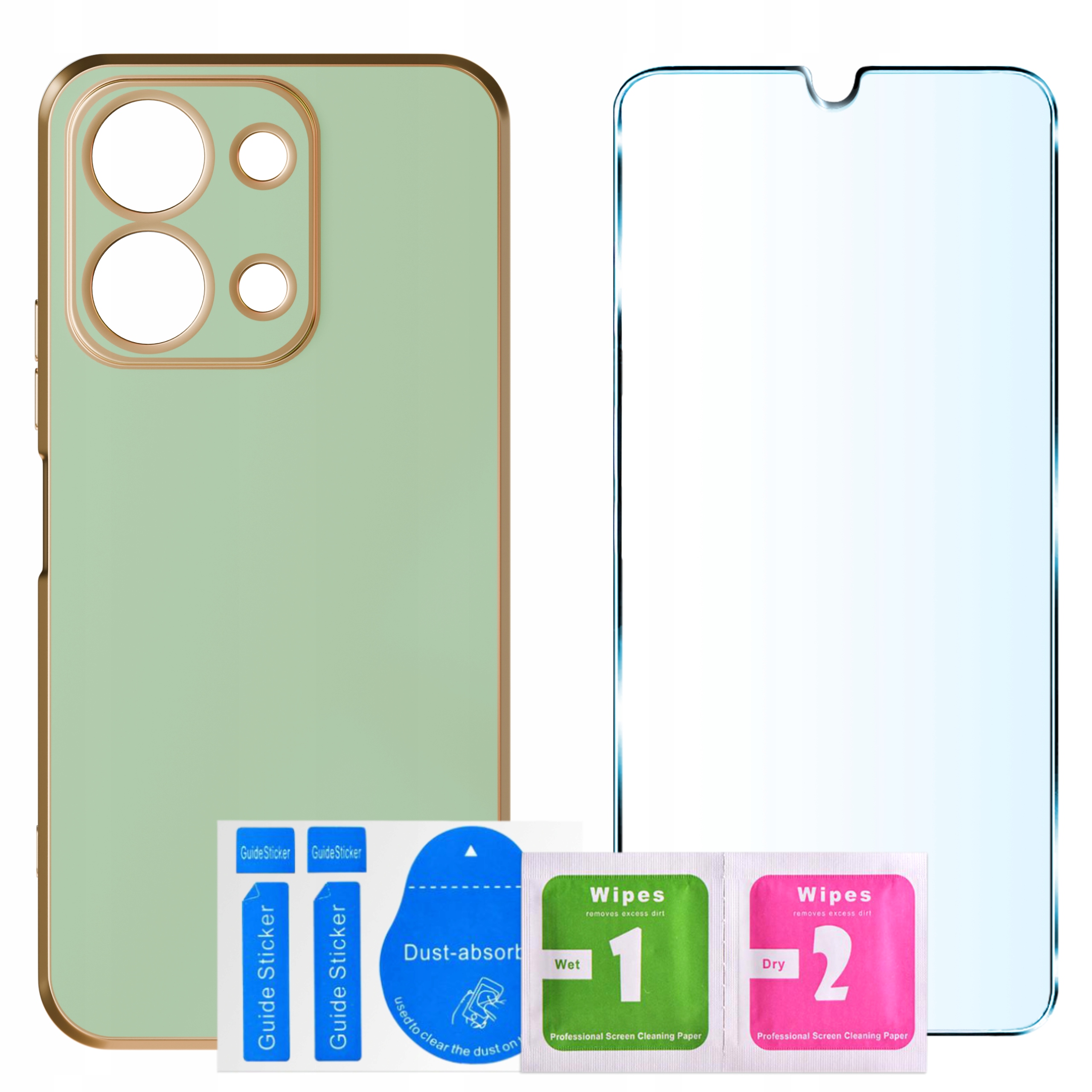 Zestaw z hartowanym szkłem 9H – Kompleksowa ochrona