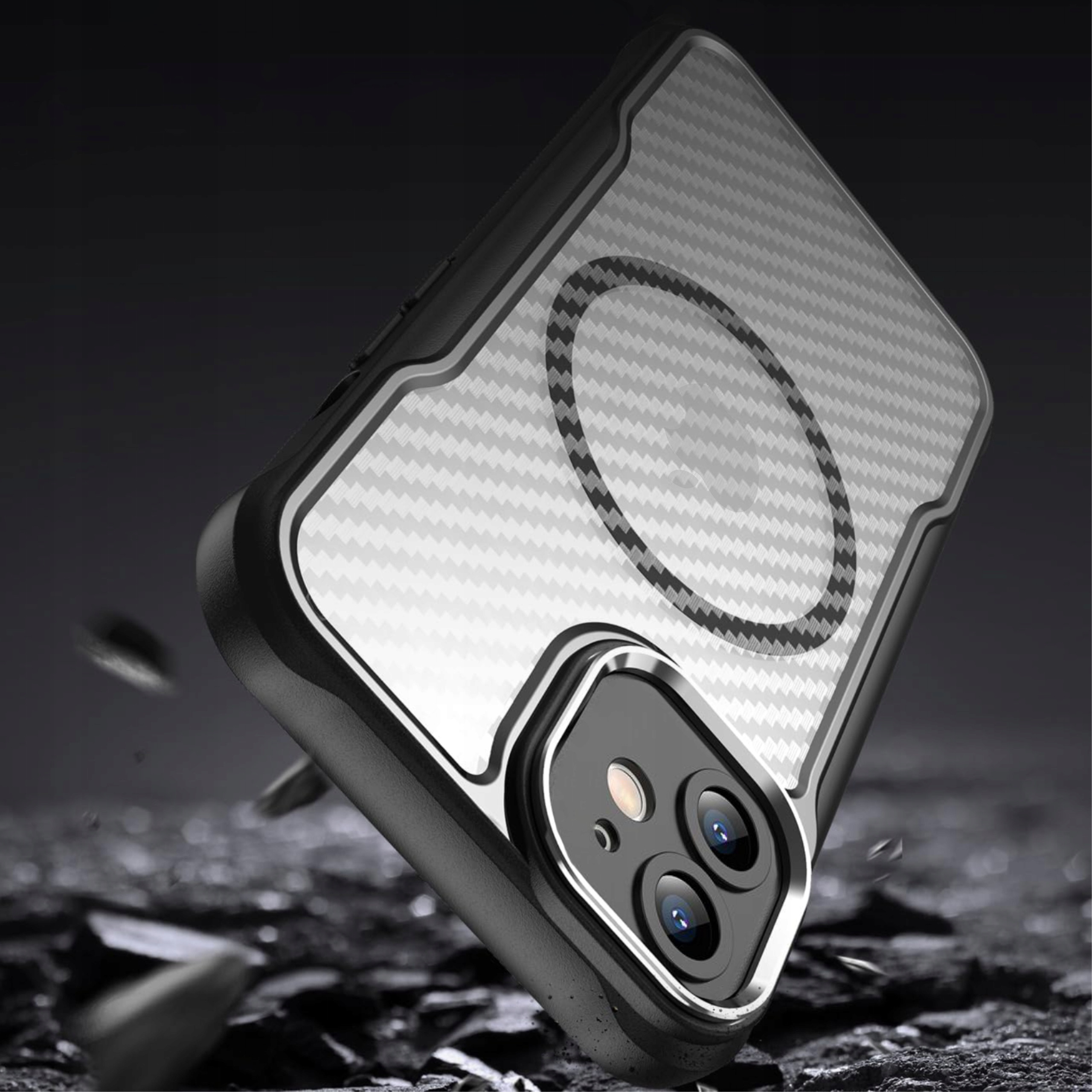 Etui do iPhone 11 | do MagSafe, Czarne Matowe, Trwałe, Wzmacniane