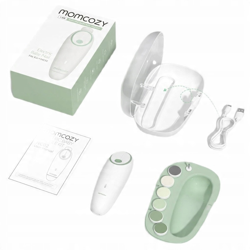 MOMCOZY ELEKTRYCZNY PILNIK DO PAZNOKCI DLA NIEMOWLĄT – Bezpieczna pielęgnacja paznokci