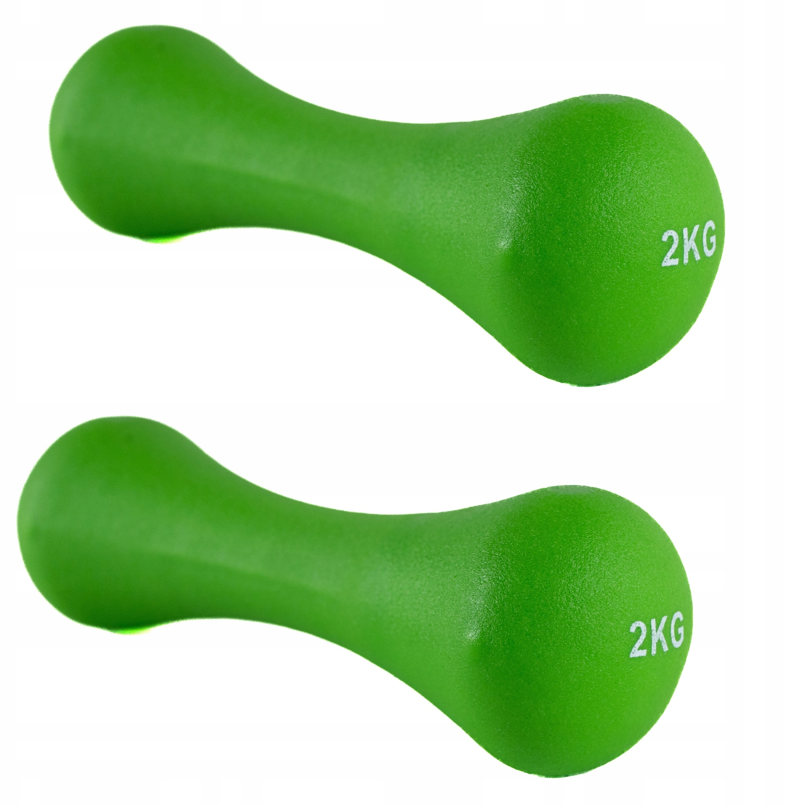 Ciężarki żeliwne pokryte neoprenem 2 x 2 kg – Idealne do treningu w domu