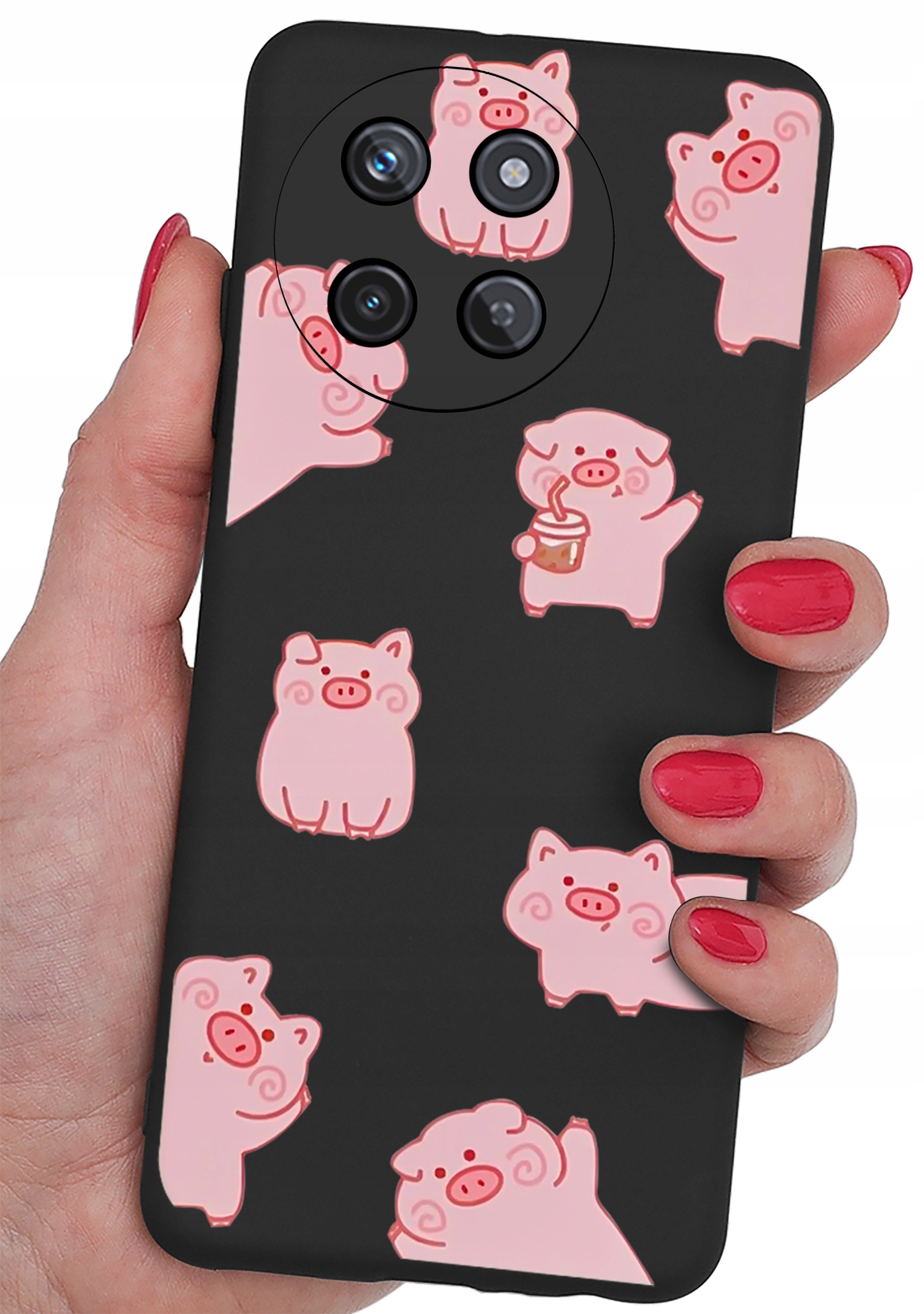 Etui do Realme 11 4G CASE WZORY MATT PLECKI + Szkło Ochronne 9H – Ochrona i styl w jednym
