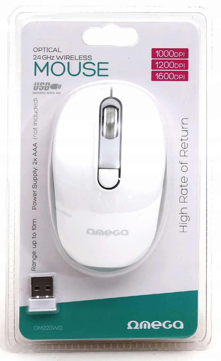 Wybór rozdzielczości: 1000/1200/1600 DPI