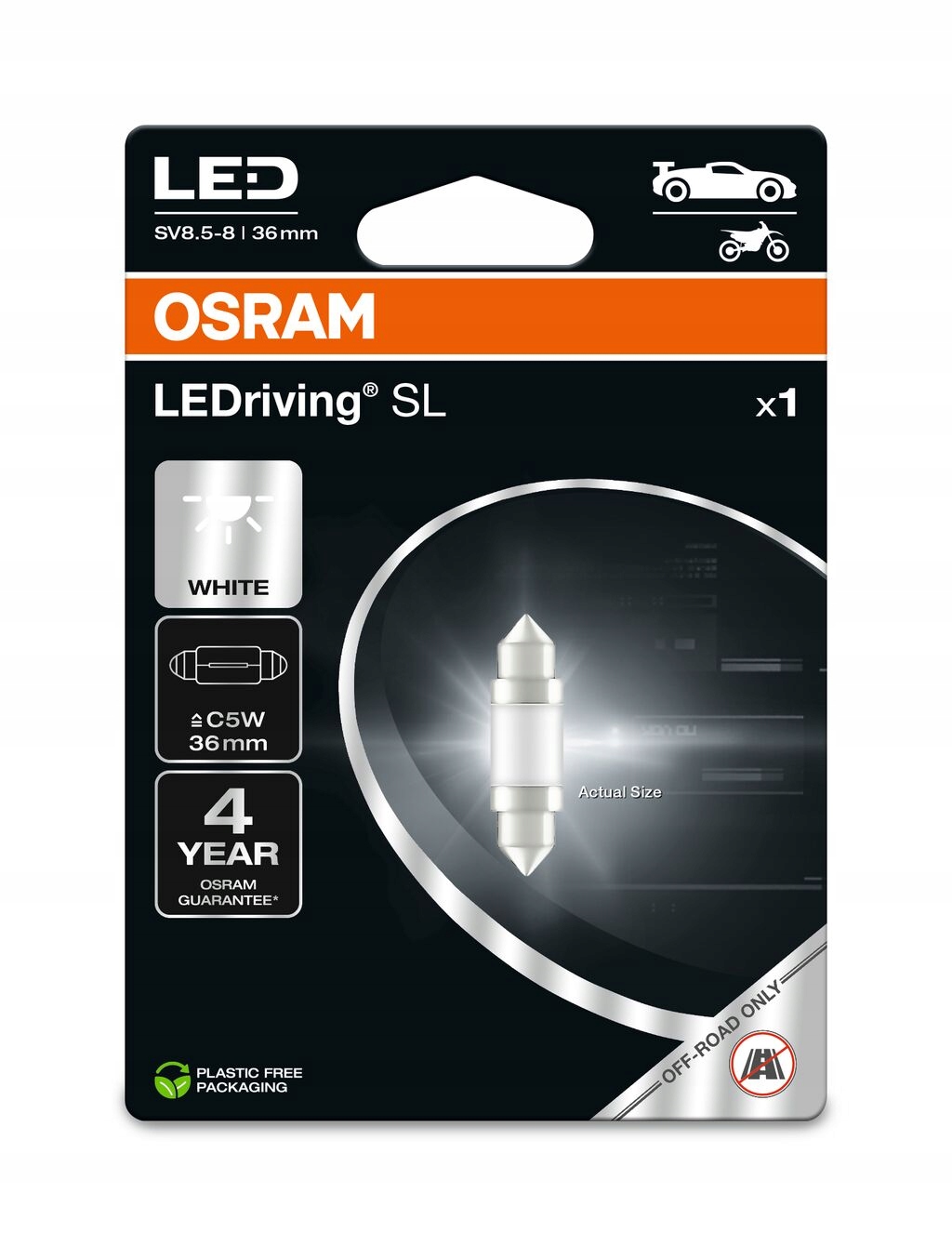 OSRAM Żarówka LED Retrofit 0.5W 12V SV8.5-85 – Nowoczesne oświetlenie do Twojego samochodu