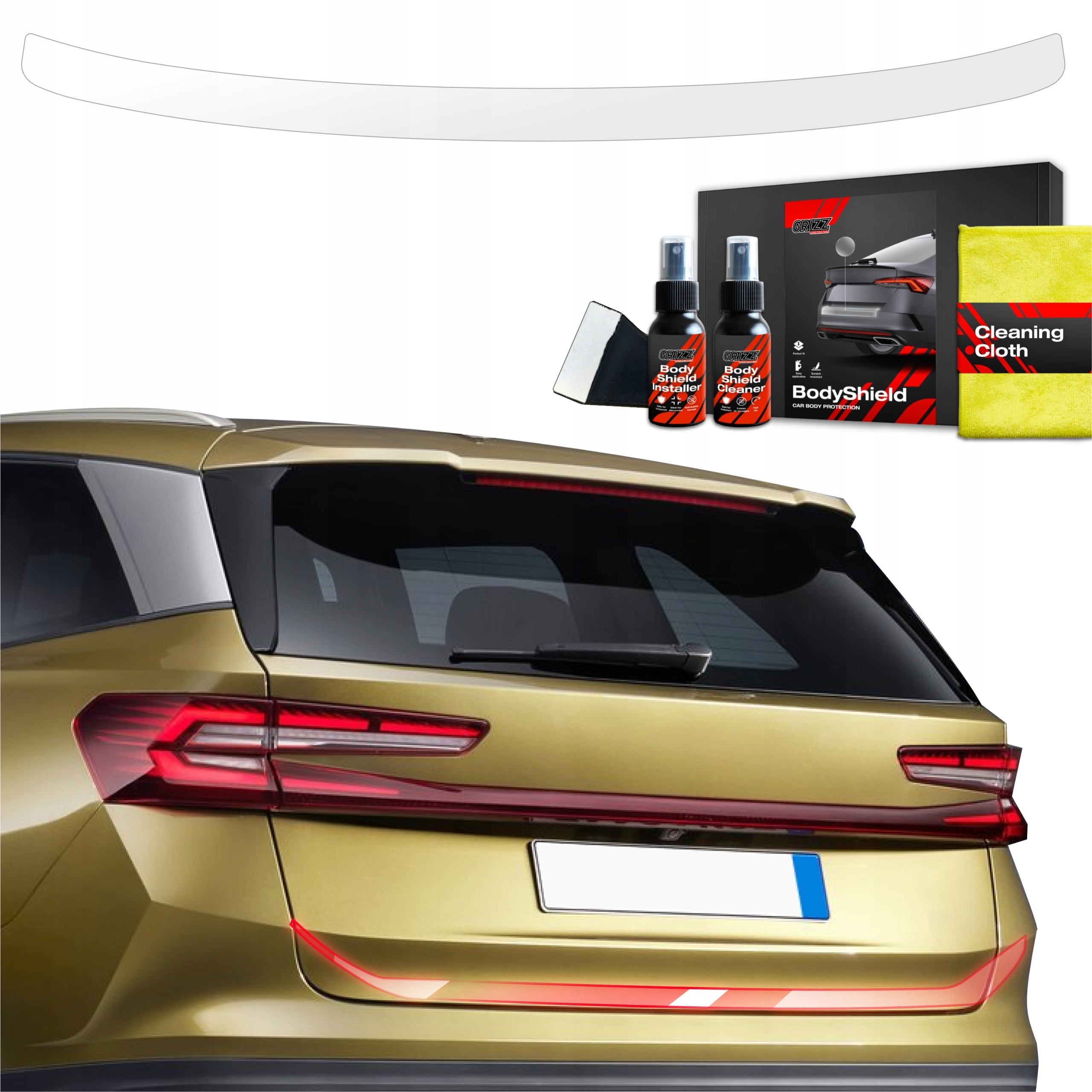 Folia ochronna na próg bagażnika GrizzGlass BodyShield do Skoda Kodiaq 2 (2024-2025) – Idealna ochrona Twojego samochodu