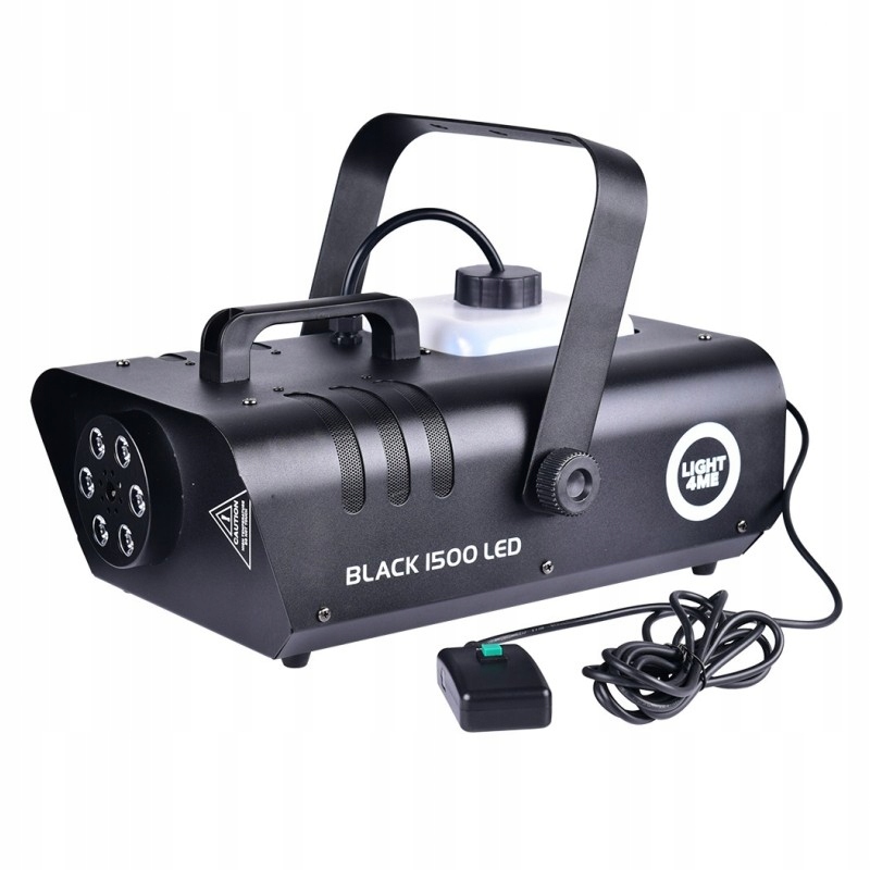 Wytwornica dymu LIGHT4ME BLACK 1500 LED – Stwórz niezapomnianą atmosferę