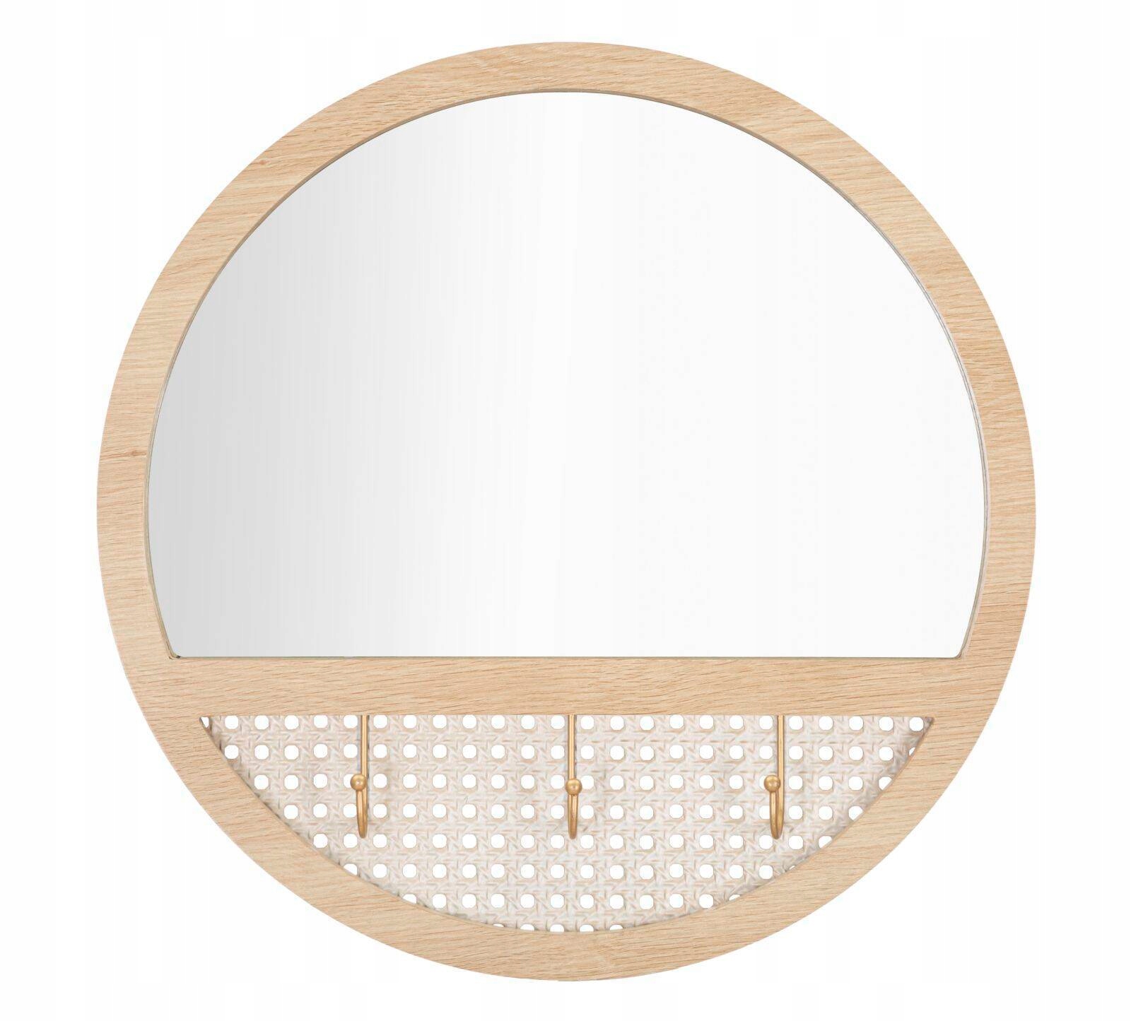 Lustro ścienne FUJI, Ø 50 cm – Elegancja i funkcjonalność w Twoim wnętrzu