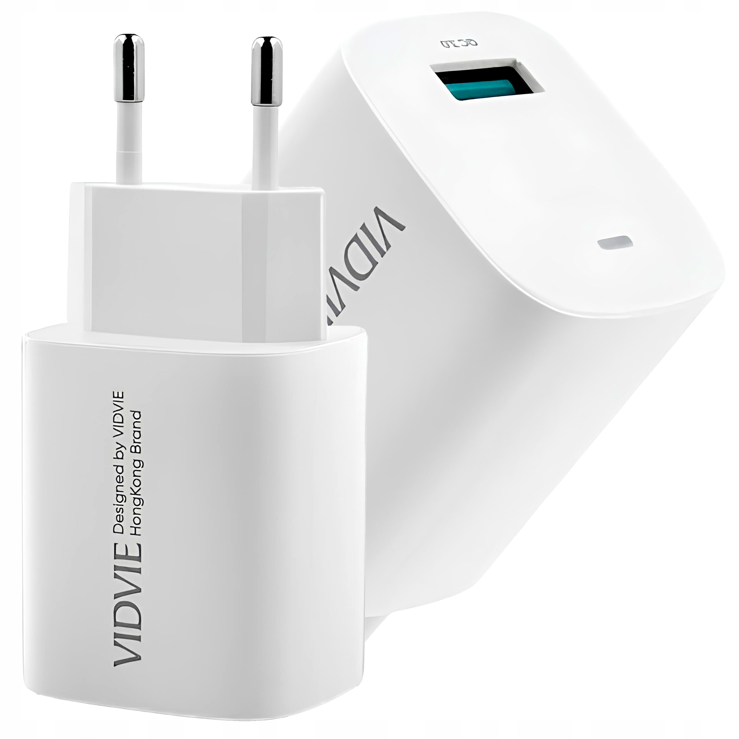 Ładowarka sieciowa VIDVIE PLE249 1xUSB 3A PD 18W BIAŁY – Szybkie ładowanie dla Twojego telefonu