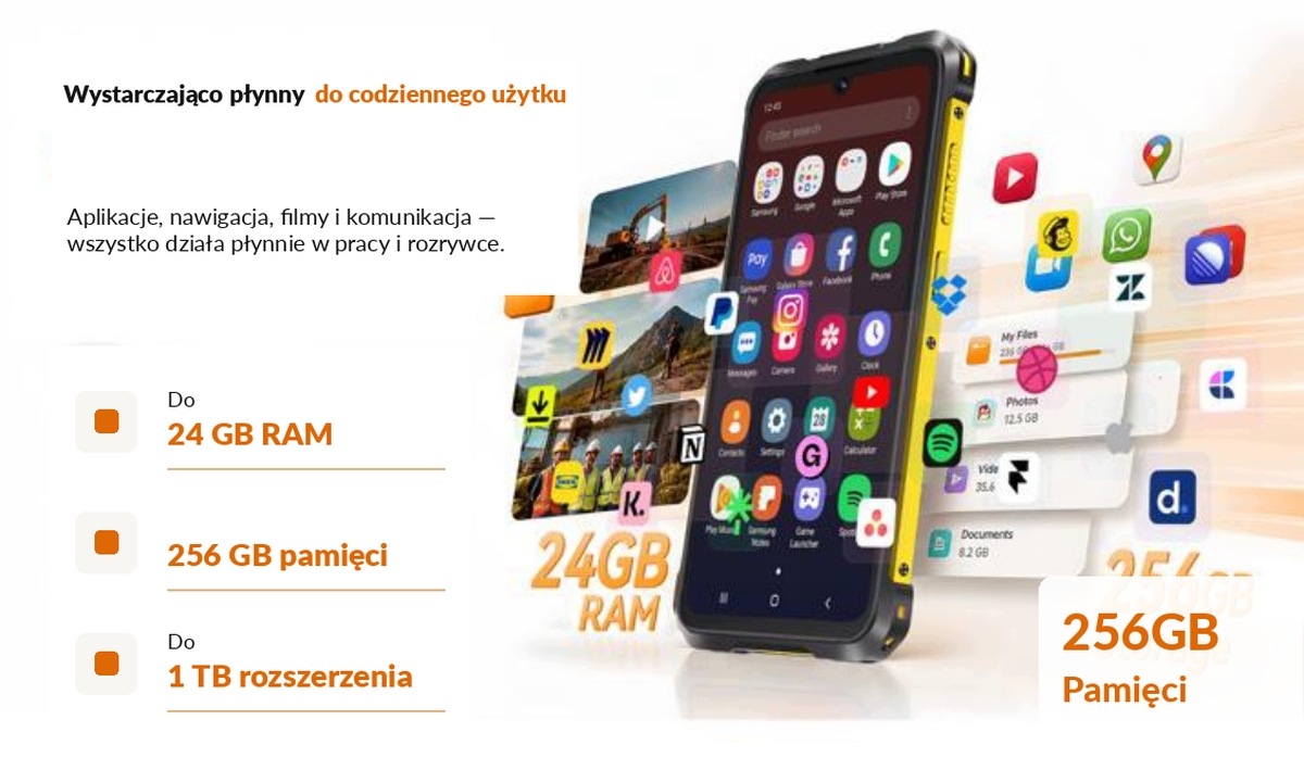Wydajność procesora Unisoc T620 i pamięć do 12 GB RAM – Stabilna praca i szybkie działanie
