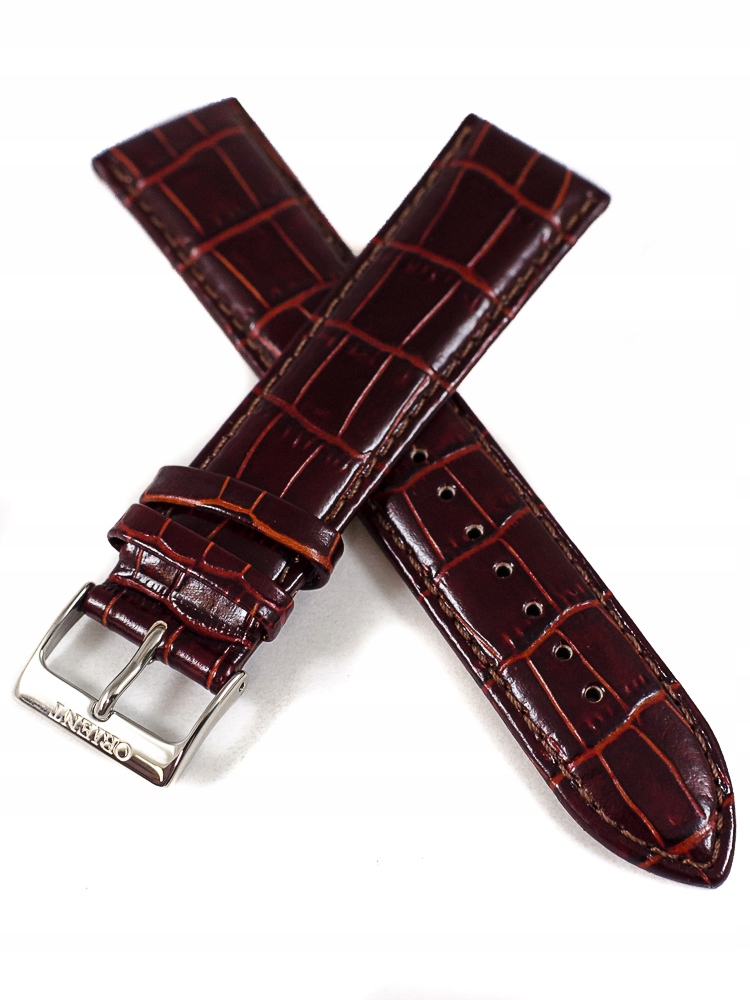 Pasek do zegarka Classic UDDVLST 22 mm brązowy bordowy – Elegancja i styl na każdą okazję