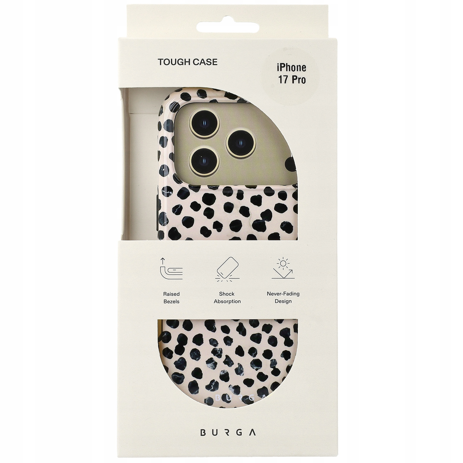 Burga Tough Magsafe – Etui ochronne do iPhone 17 Pro w kolorze Almond Latte