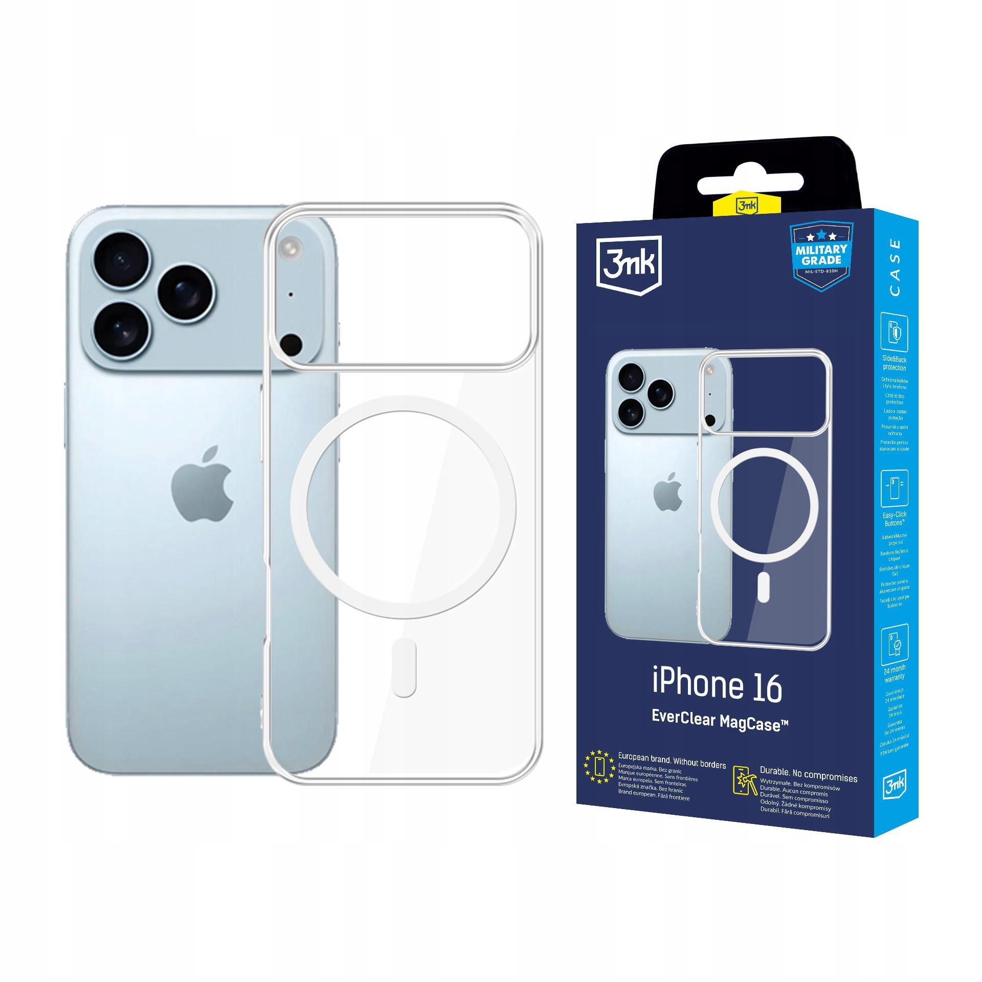 3mk EverClear MagCase – Doskonała ochrona dla Apple iPhone 17 Pro Max