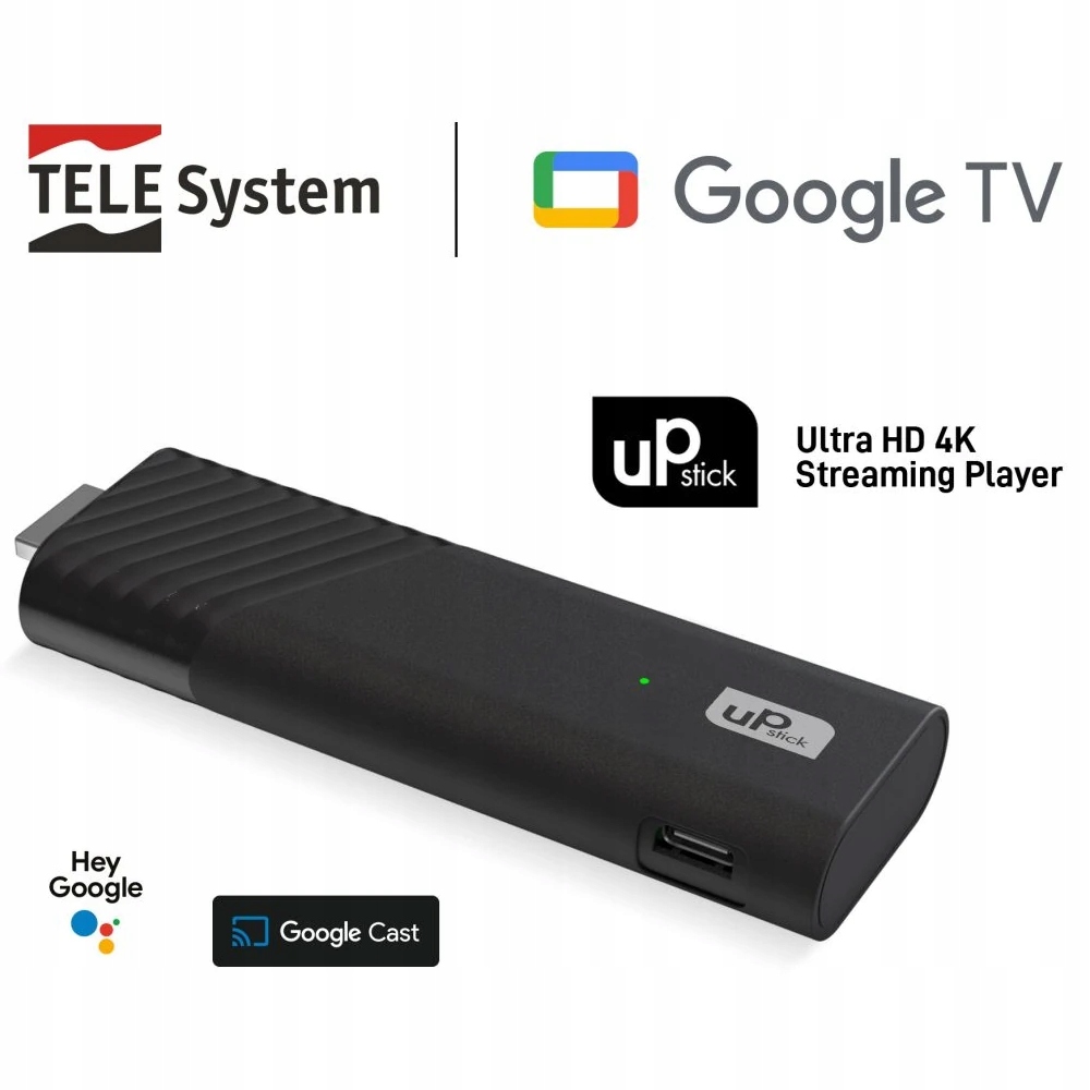 Odtwarzacz multimedialny SMART BOX Stick TELE System UP – Twoje centrum rozrywki w 4K UHD