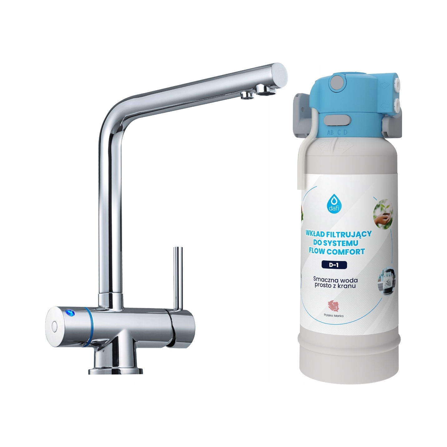System filtrujący Dafi Flow Comfort + bateria Hiro LED – Czysta i smaczna woda w Twoim domu