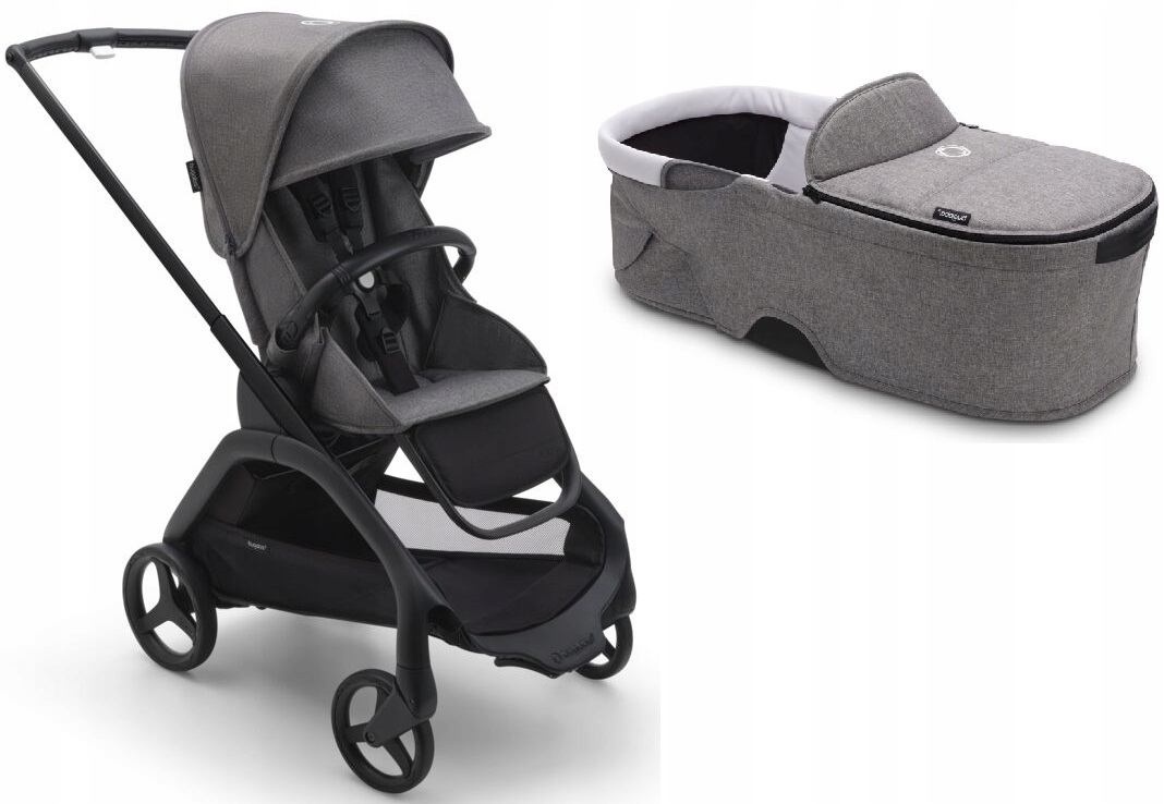 Bugaboo Dragonfly – Sportowy wózek dziecięcy w kolorze Black/Grey Melange