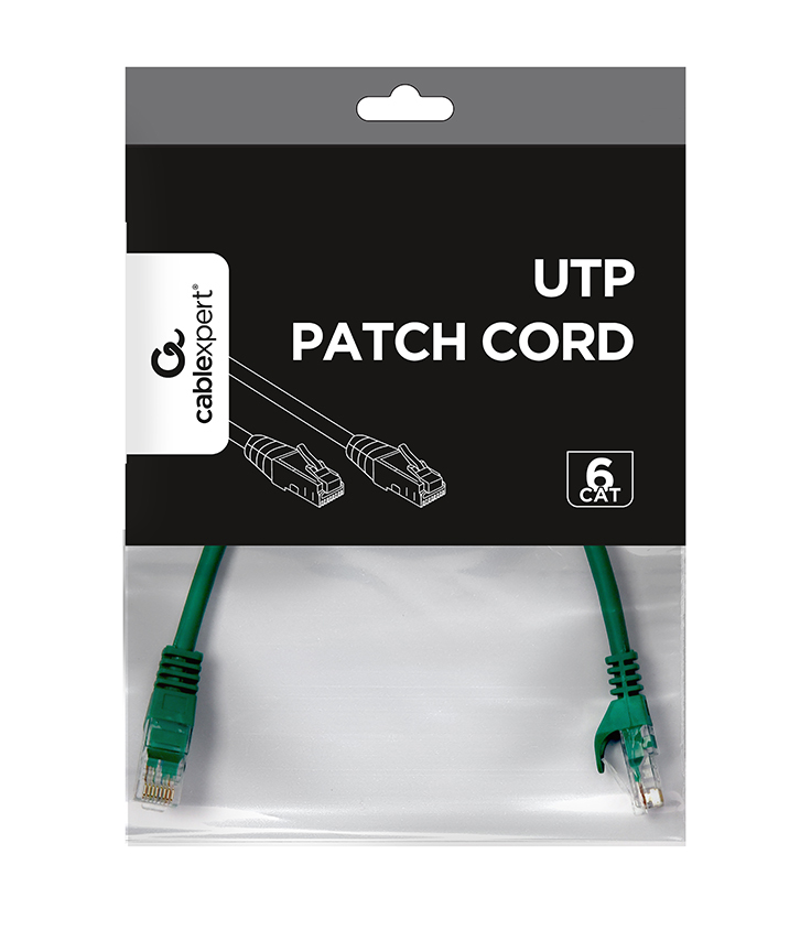 Kabel sieciowy Gembird U/UTP 0,25 m zielony* – Wydajność i niezawodność w sieci