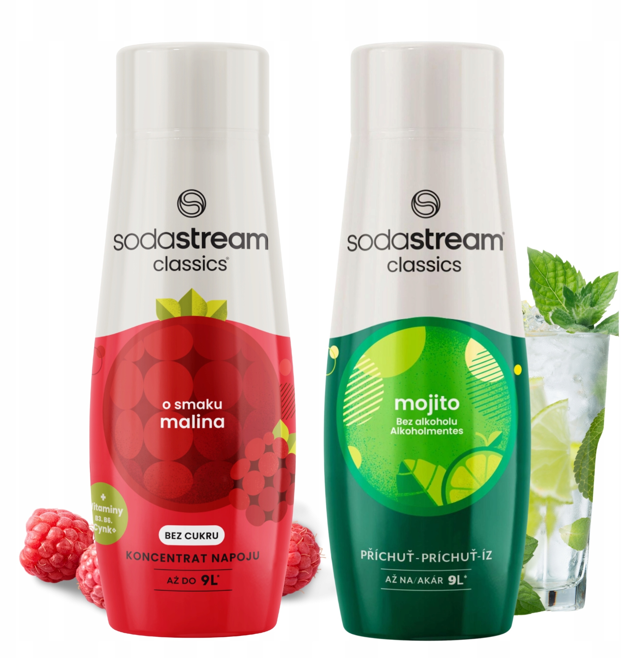 Syropy do Saturatora Malina Zero + Mojito Mohito – Orzeźwienie w Twoim domu