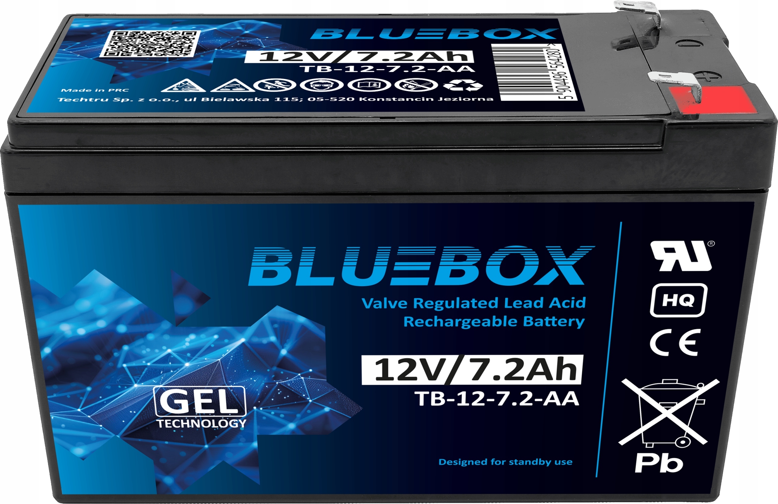 AKUMULATOR ŻELOWY BEZOBSŁUGOWY UPS 12V 7.2Ah – Niezawodne zasilanie dla Twoich urządzeń