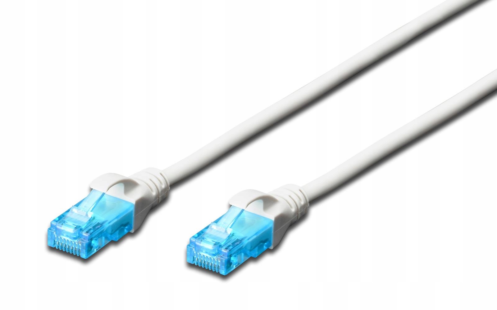 Wysokiej jakości kabel krosowy – Złącza RJ45 i długość 1 m