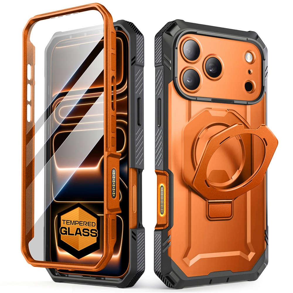 SUPCASE UB GRIP PRO MAG MAGSAFE IPHONE 17 PRO CLEAR/CORAL – Ochrona i styl w jednym