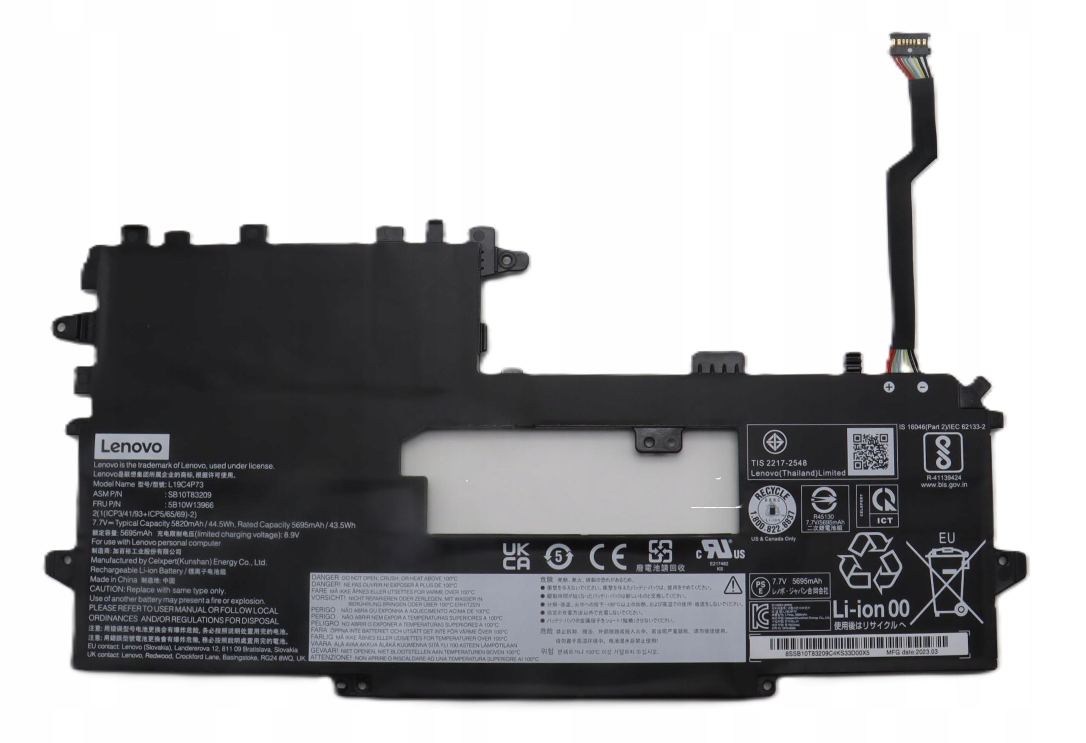 Bateria do laptopów IBM i Lenovo – Oryginalna litowo-jonowa 44.5Wh