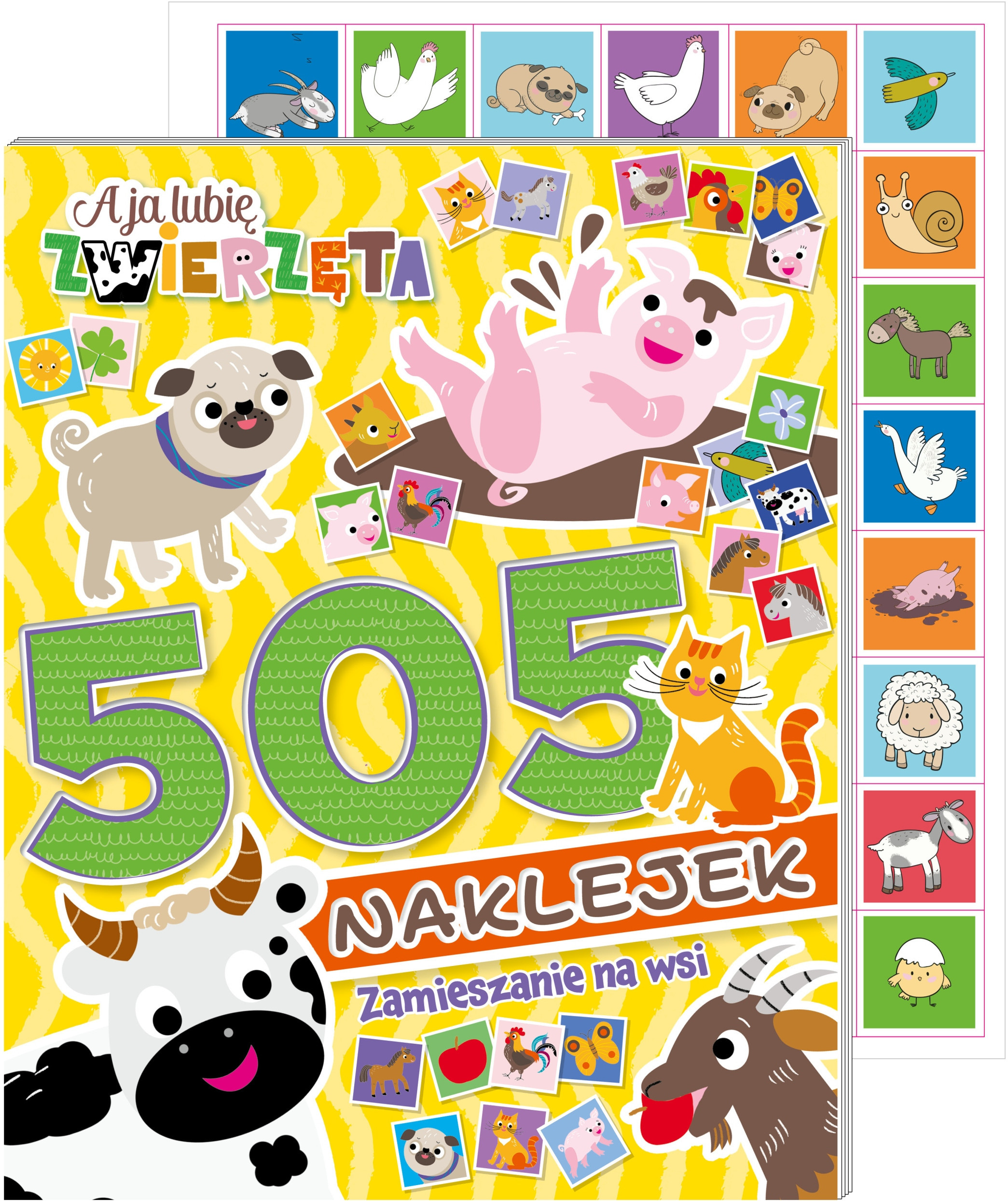 Zawartość książki – 505 naklejek i więcej