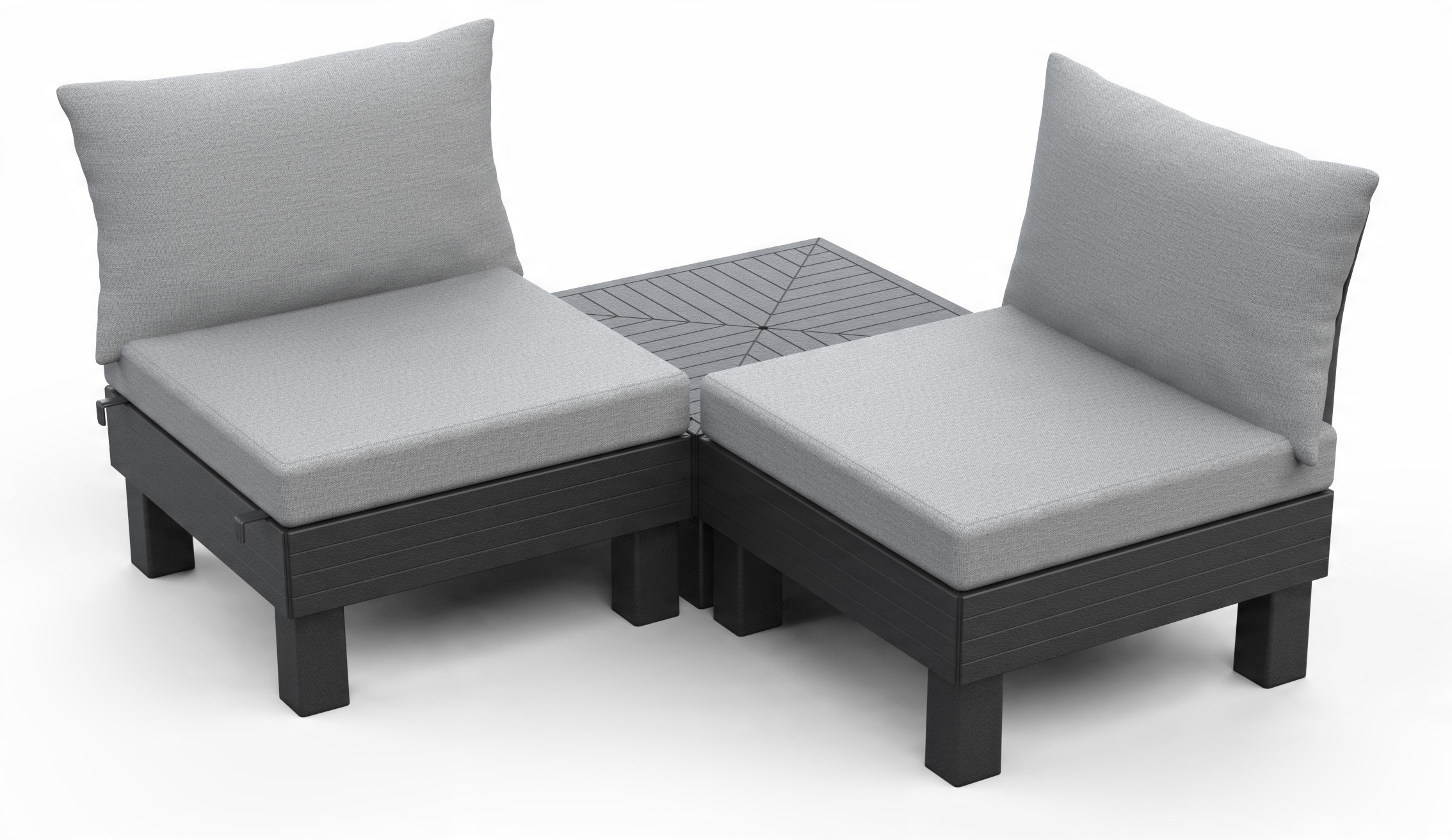 Zestaw mebli ogrodowych Elements Balcony Set – Komfort i styl na świeżym powietrzu