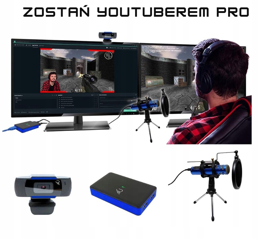 Zestaw akcesoriów do nagrywania wideo i audio