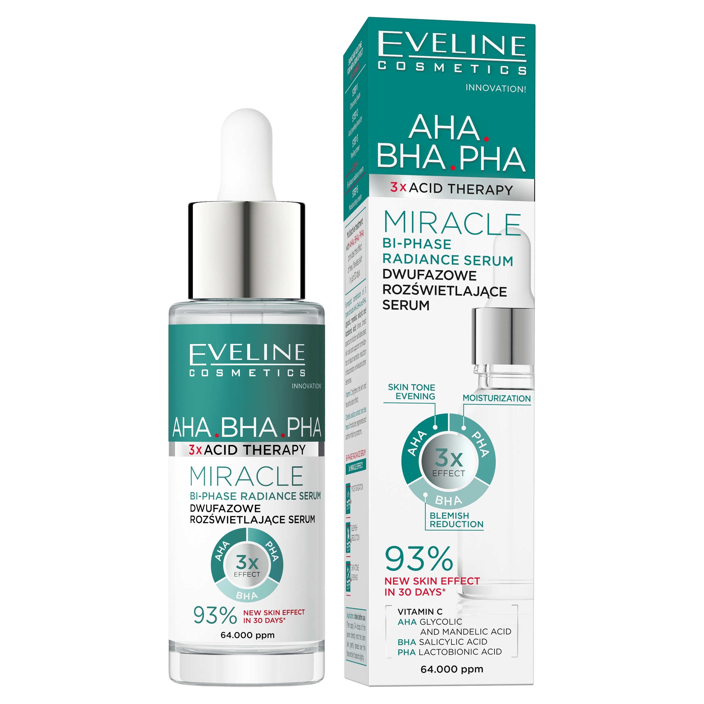 EVELINE 3xAcid Therapy* Serum dwufazowe 30ml*