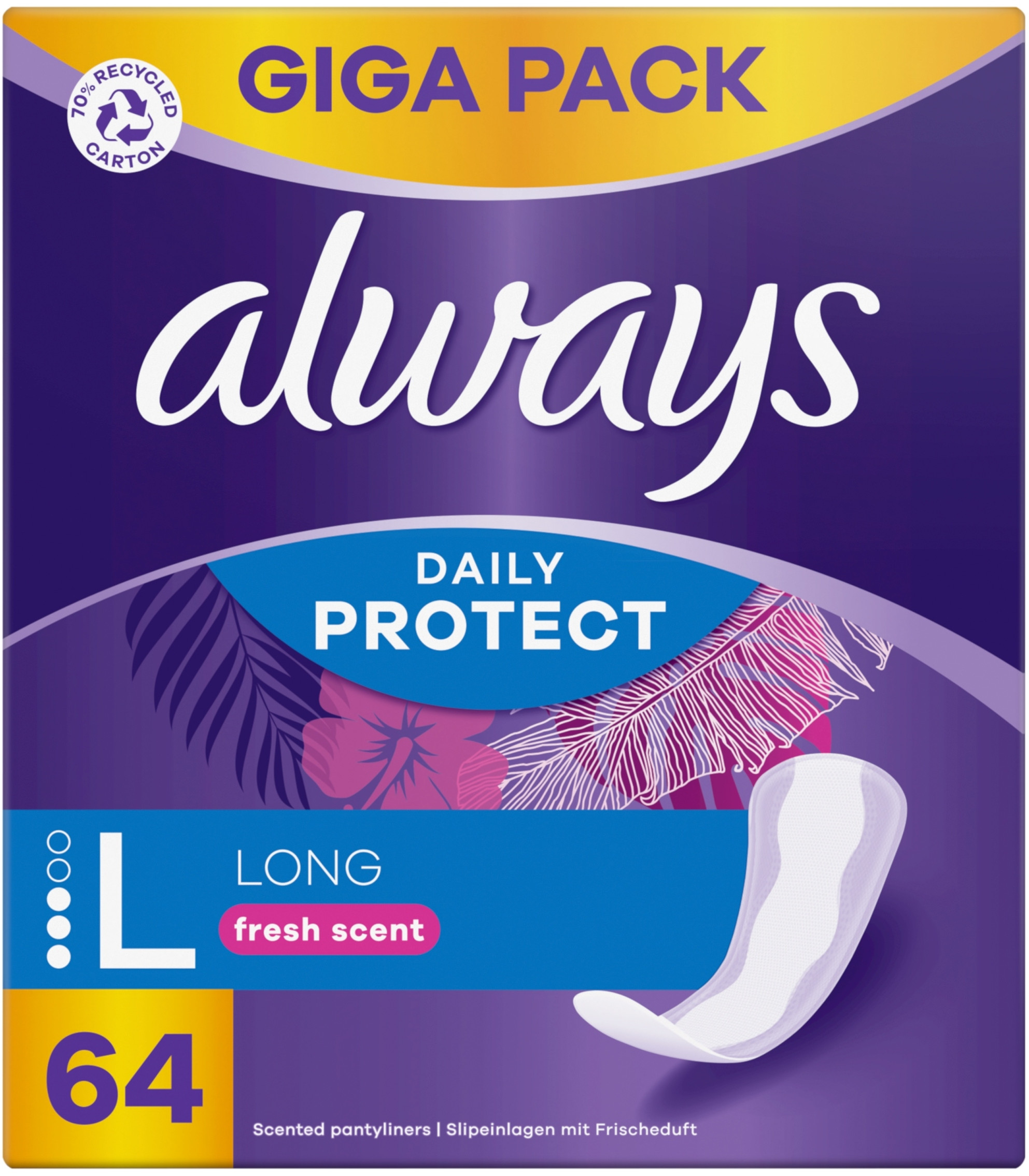 Higieniczne wkładki Always Daily Protect Long – Komfort i ochrona na co dzień