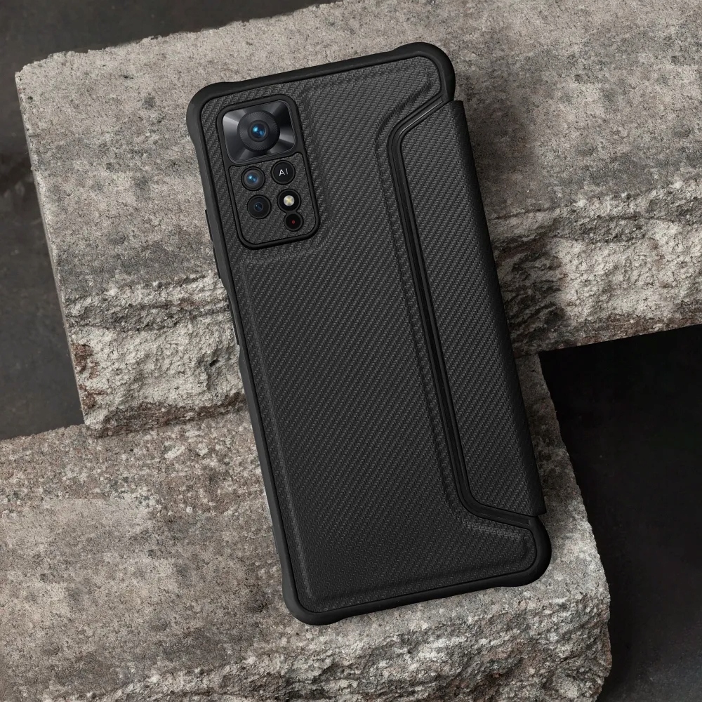 Kabura RAZOR Book do XIAOMI Redmi Note 14 PRO 4G czarny – Elegancka ochrona dla Twojego smartfona