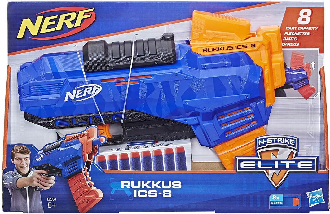 WYRZUTNIA NERF RUKKUS ICS-8 N-STRIKE ELITE STRZAŁK Kod producenta E2654