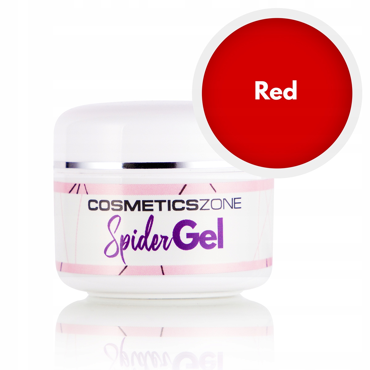 COSMETICS ZONE SPIDER GEL 5ML DO ZDOBIEŃ RED