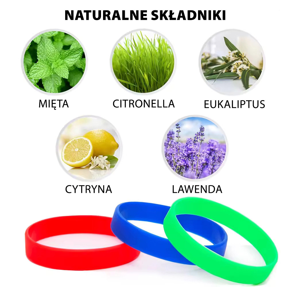 Bezpieczne składniki - 100% naturalne, wolne od DEET