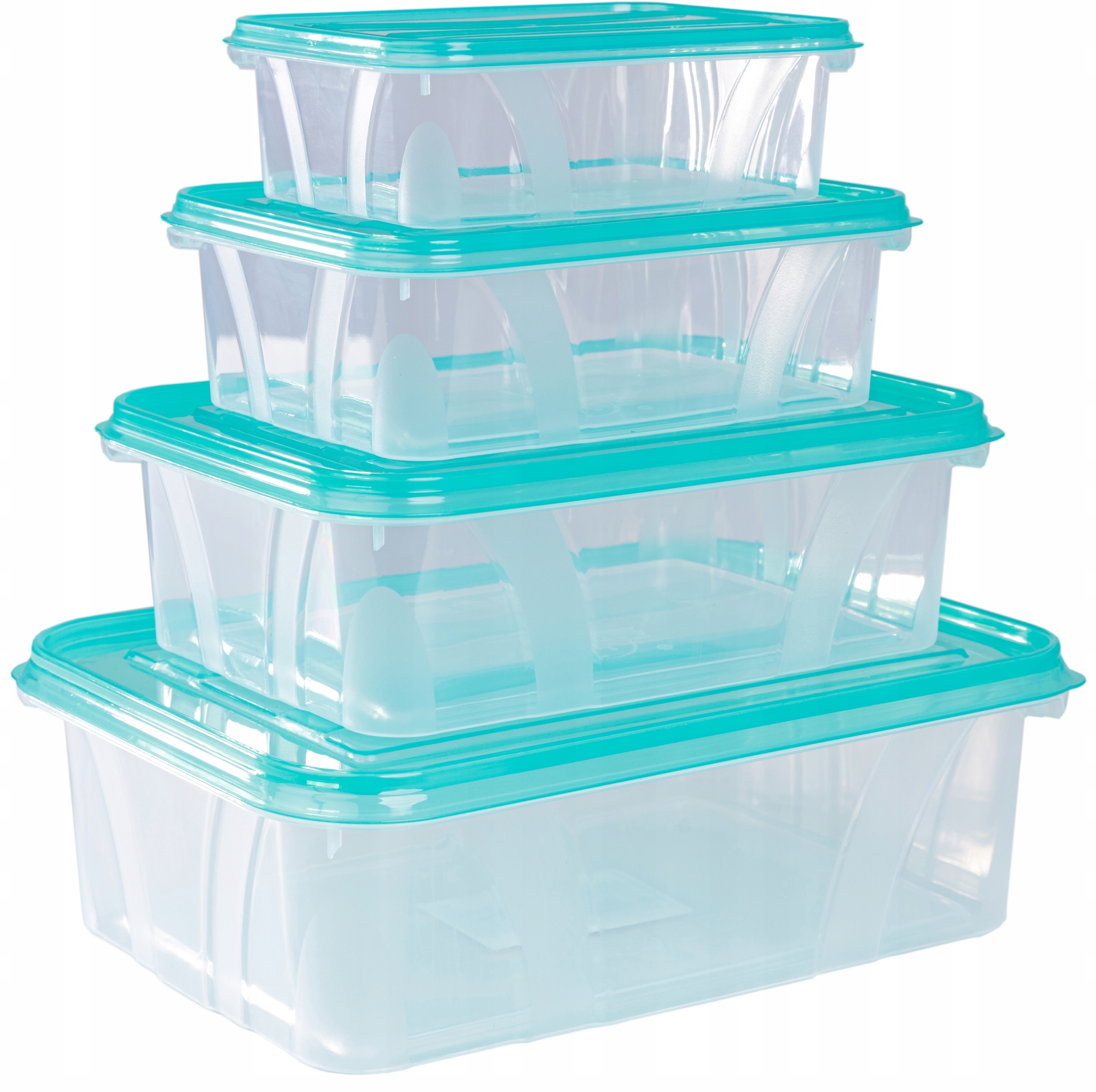 Zestaw pojemników o różnych pojemnościach – Praktyczność i oszczędność miejsca