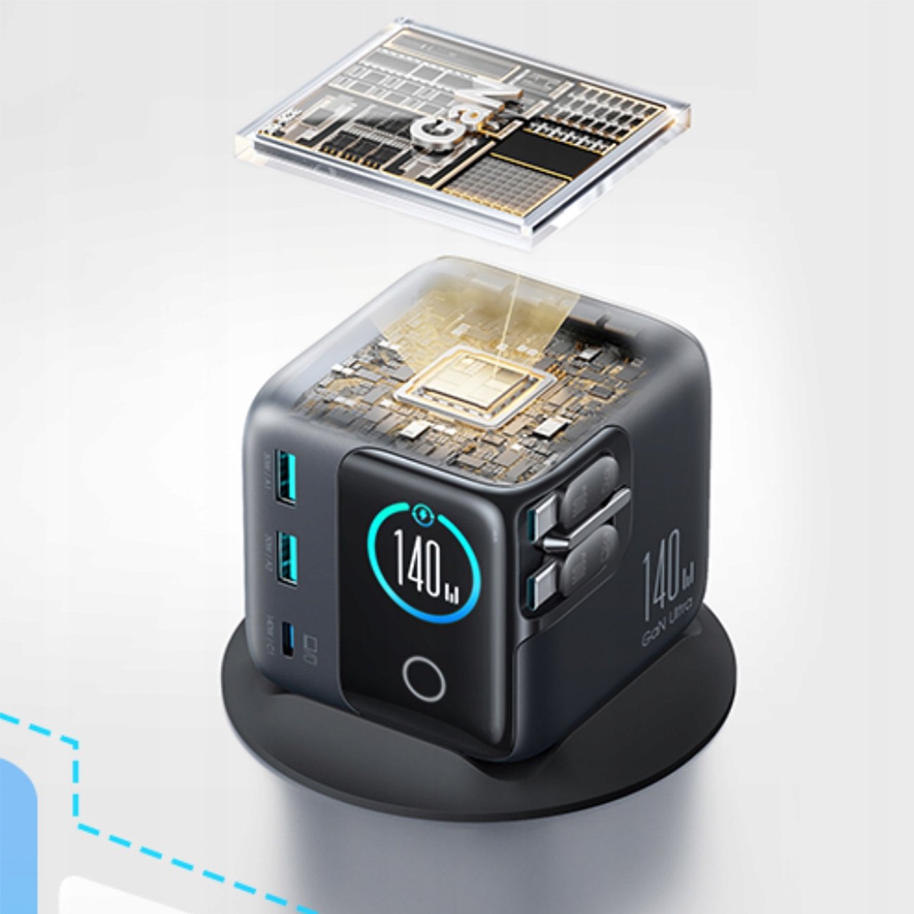 Interaktywna kolorowa wyświetlacz LCD – Monitoruj status ładowania w czasie rzeczywistym