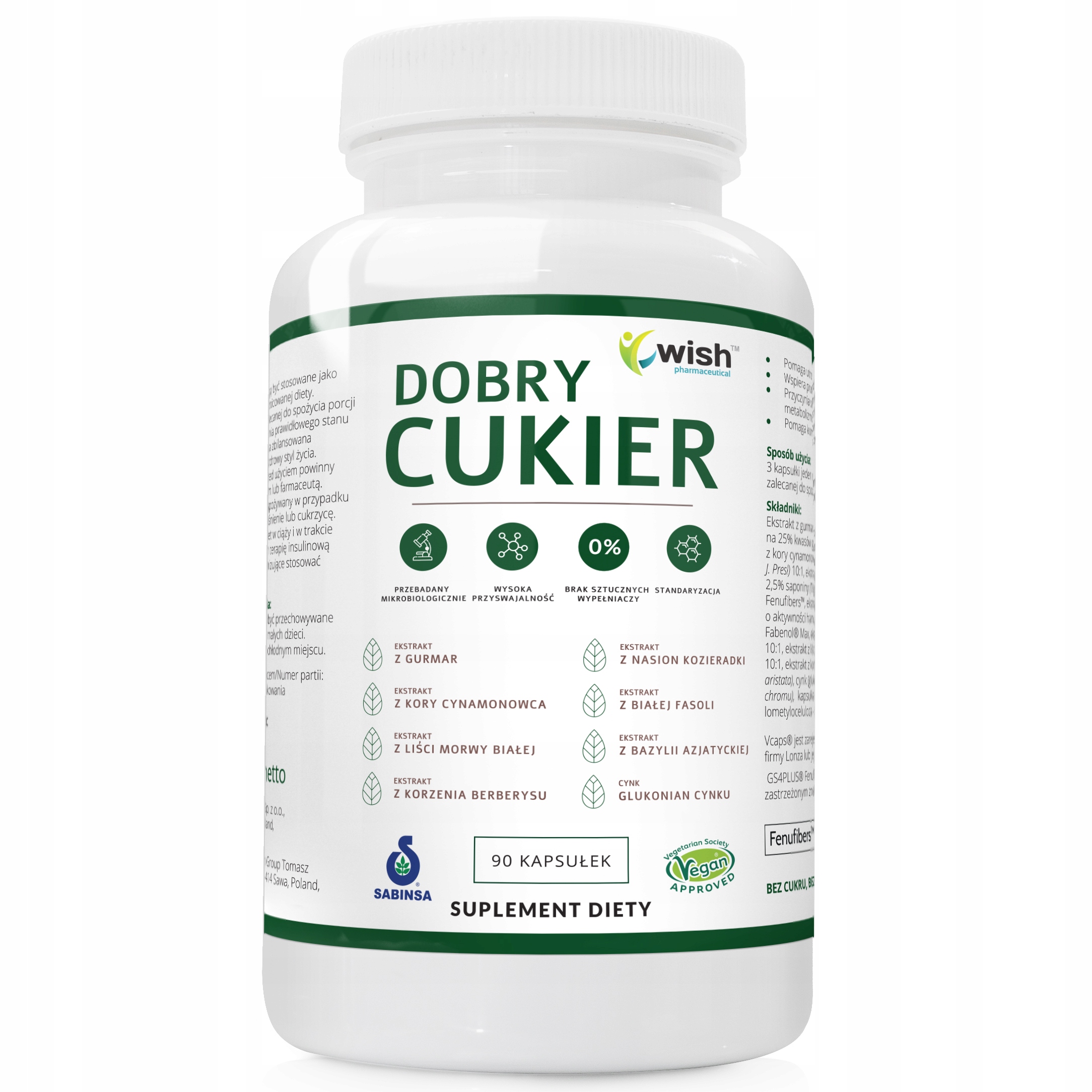 WISH Dobry Cukier – Suplement diety dla zdrowego poziomu cukru