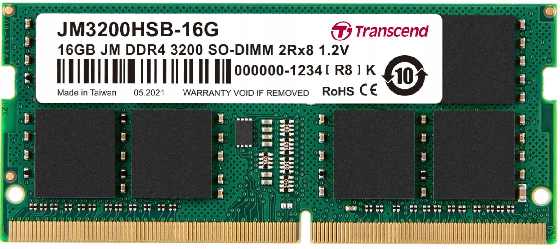 JetRam, SODIMM, DDR4, 16 GB, 3200 MHz, CL22 – Wydajność dla Twojego notebooka