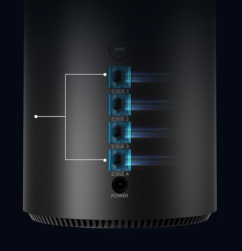 Cztery porty 2,5 GE – Łatwe podłączenie wielu urządzeń