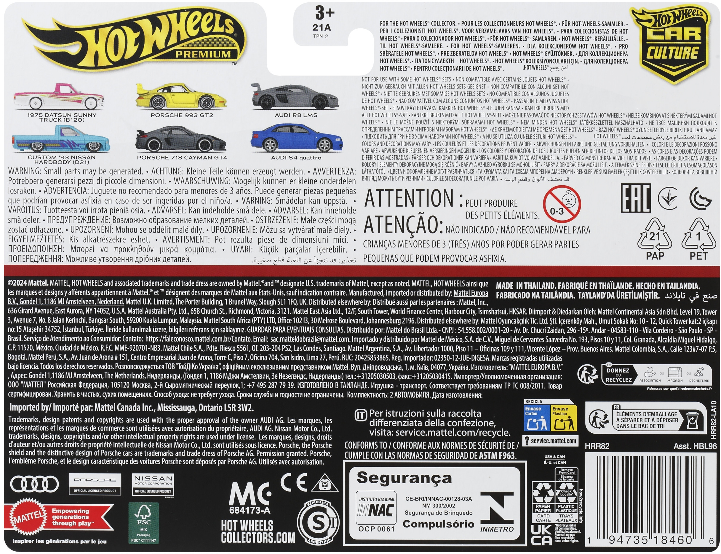 Informacje o producencie i serii Hot Wheels Premium