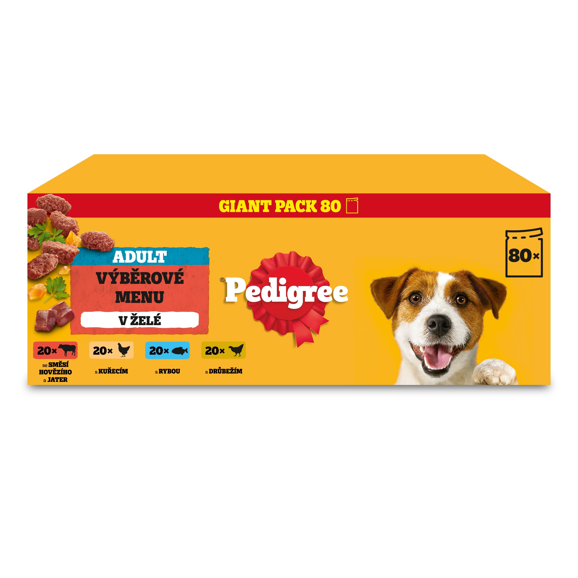 Pedigree wybór smaków z warzywami w galaretce – Mokra karma dla psa